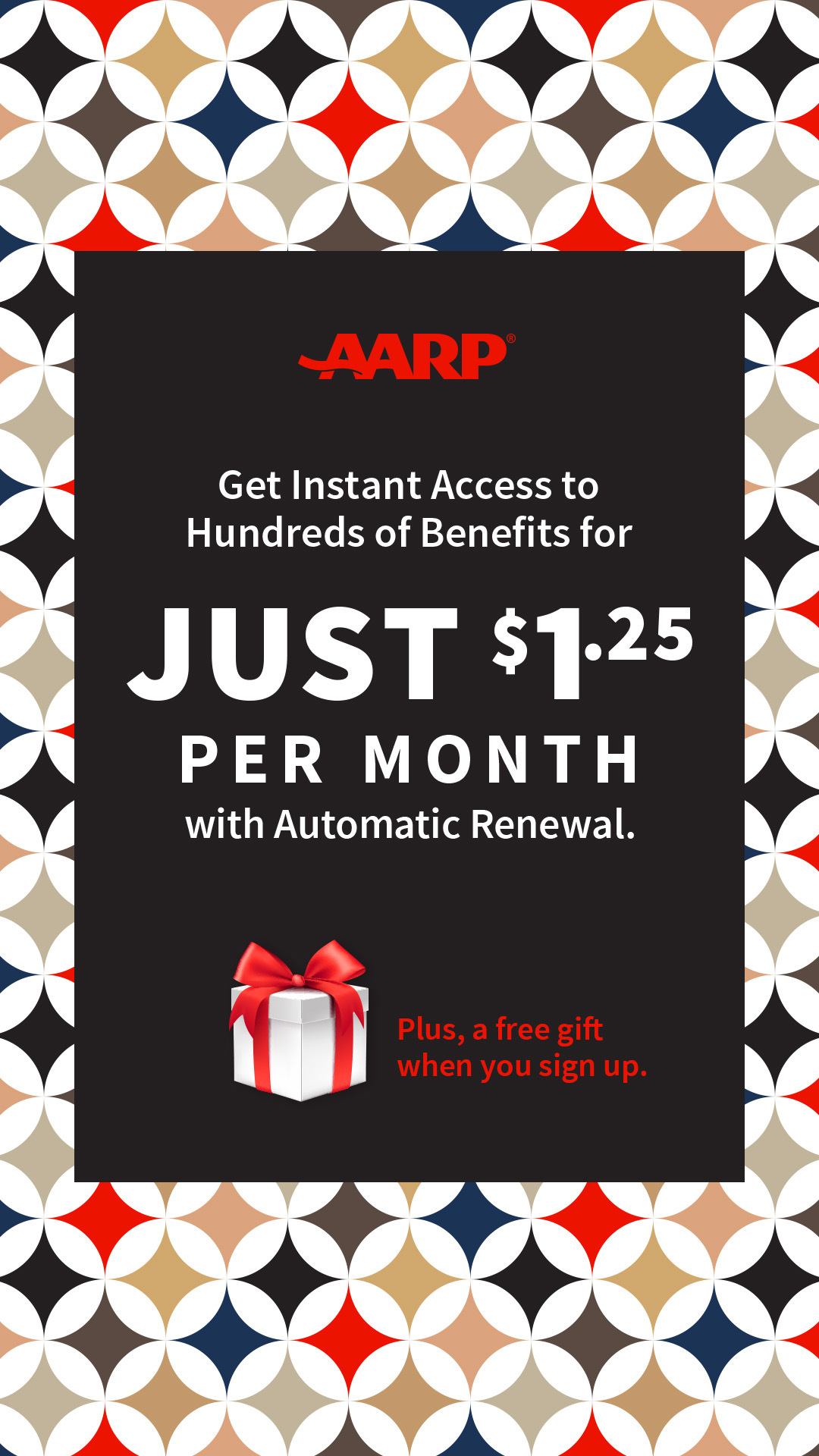 AARP Facebook ad