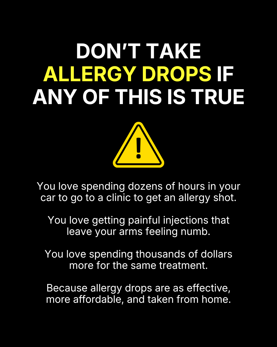 Curex Allergy Facebook ad