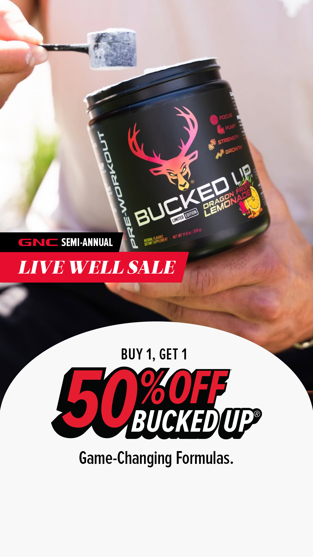 GNC Live Well Facebook ad