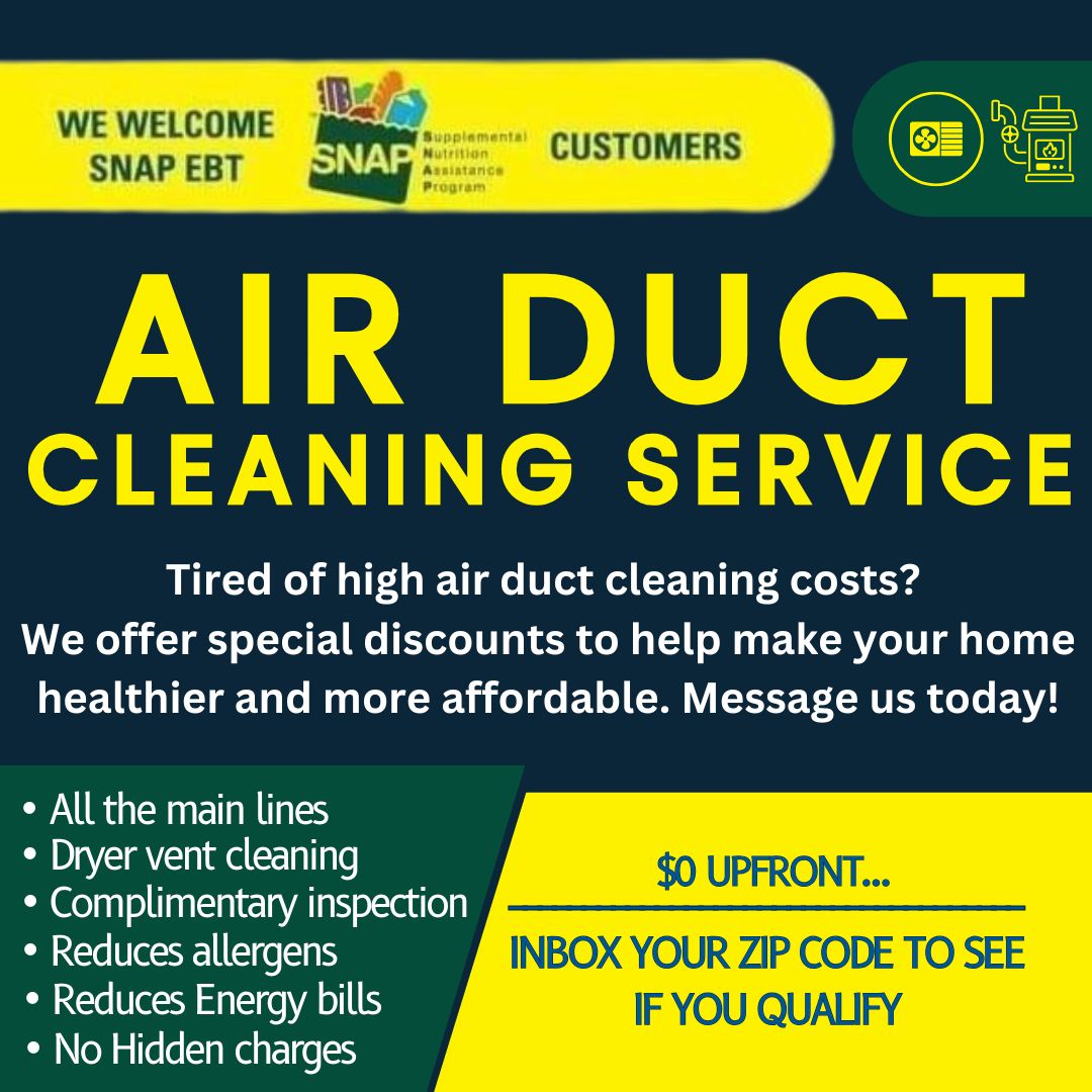 Air Ease Duct Cleaners Facebook ad: First-Time Special: 45% OFF!