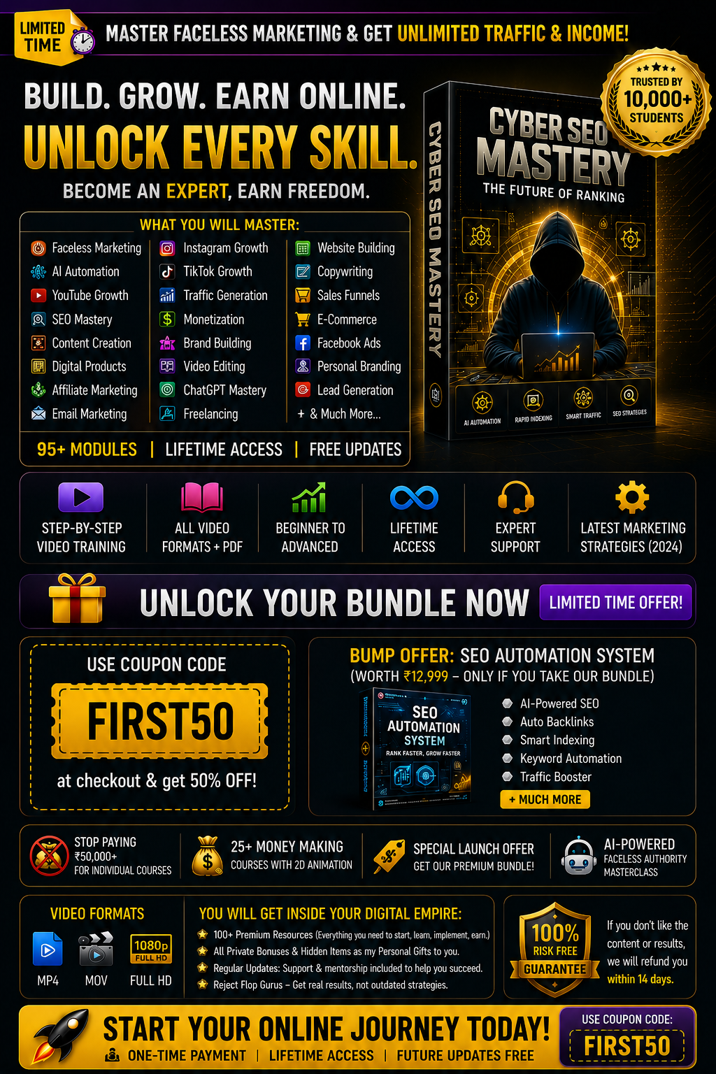 Digital Dynamov Facebook ad: Get 50% OFF with FIRST50