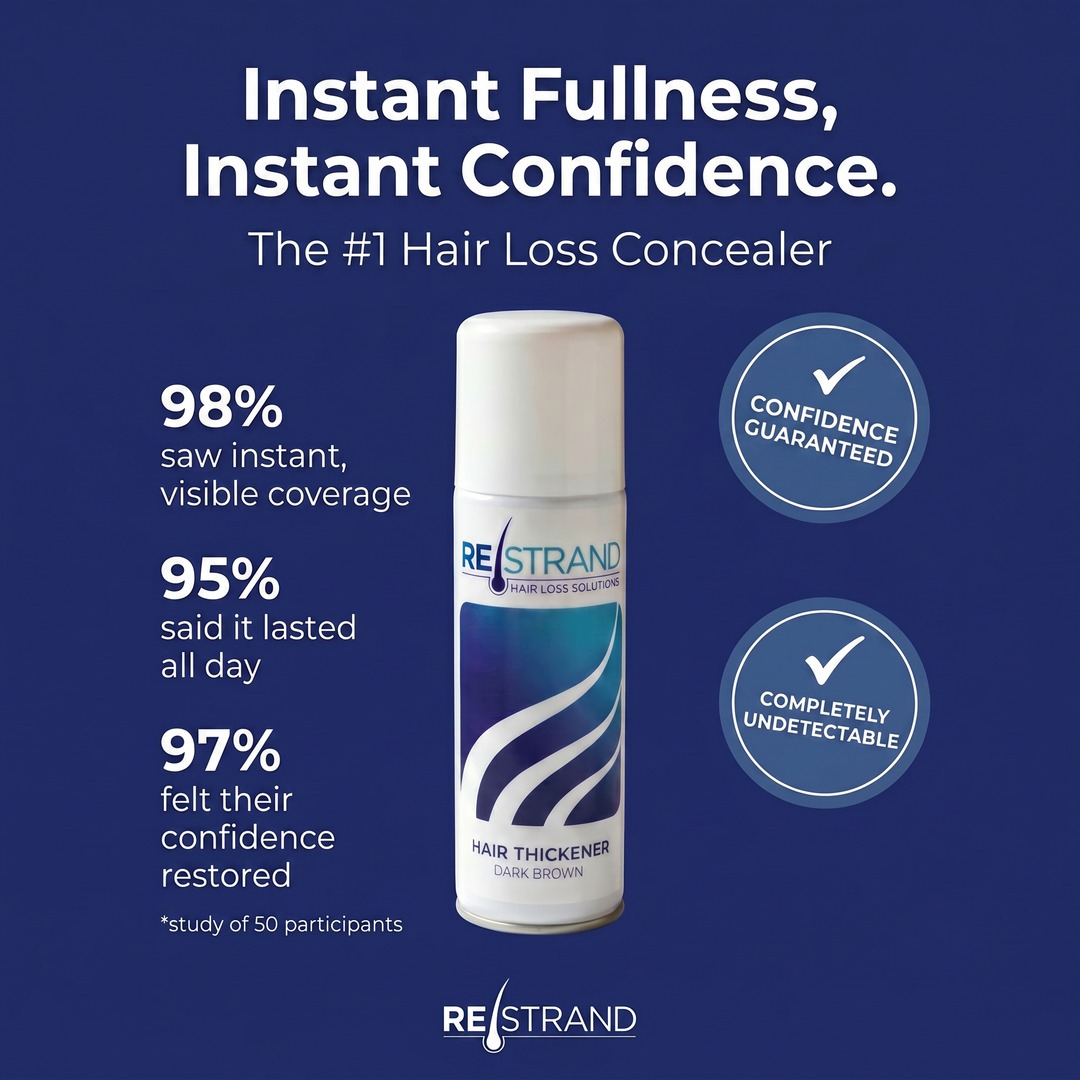 Instant Hair Thickening Spray Facebook ad: Say goodbye to bad hair days!