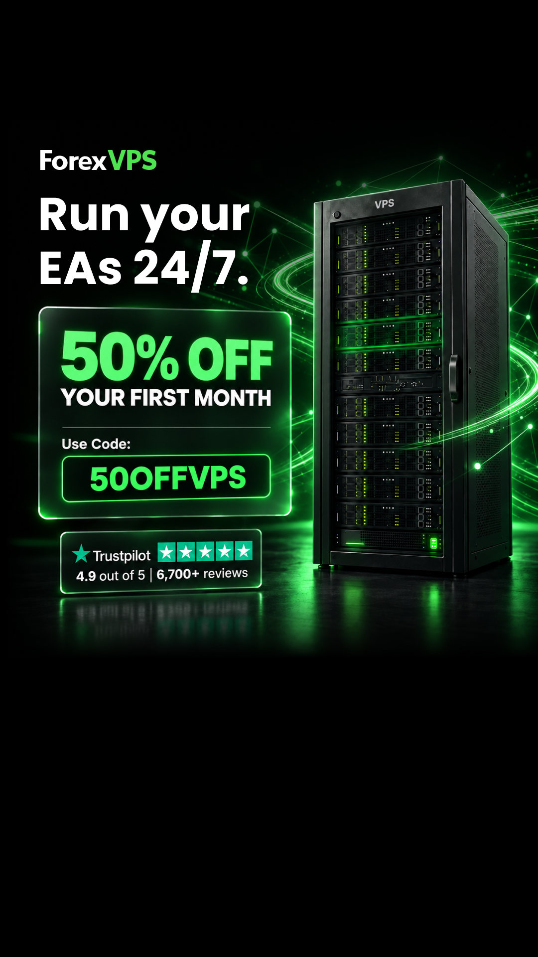 ForexVPS.net Facebook ad: Run Your EAs 24/7