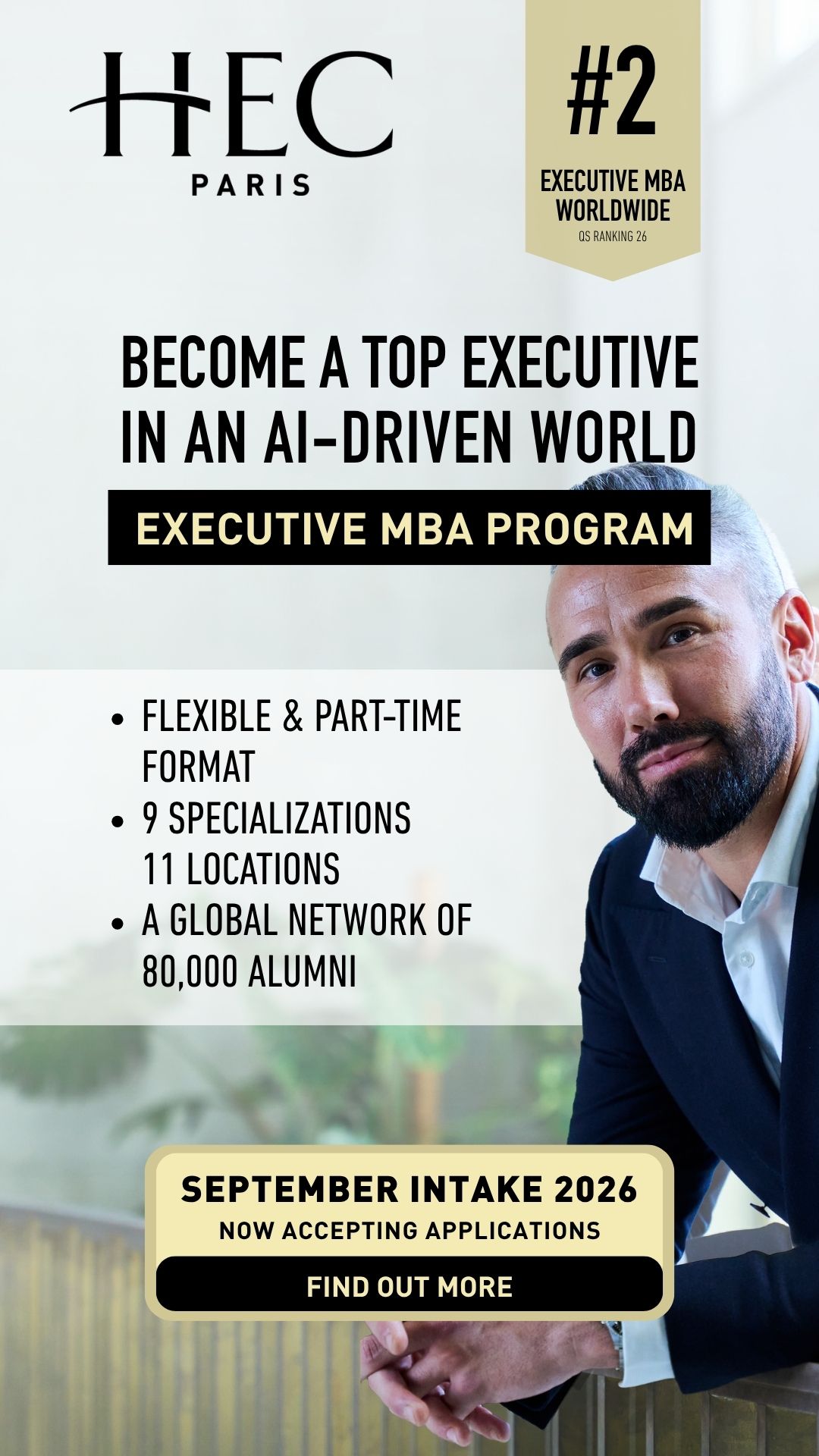 HEC Paris Executive MBA Facebook ad