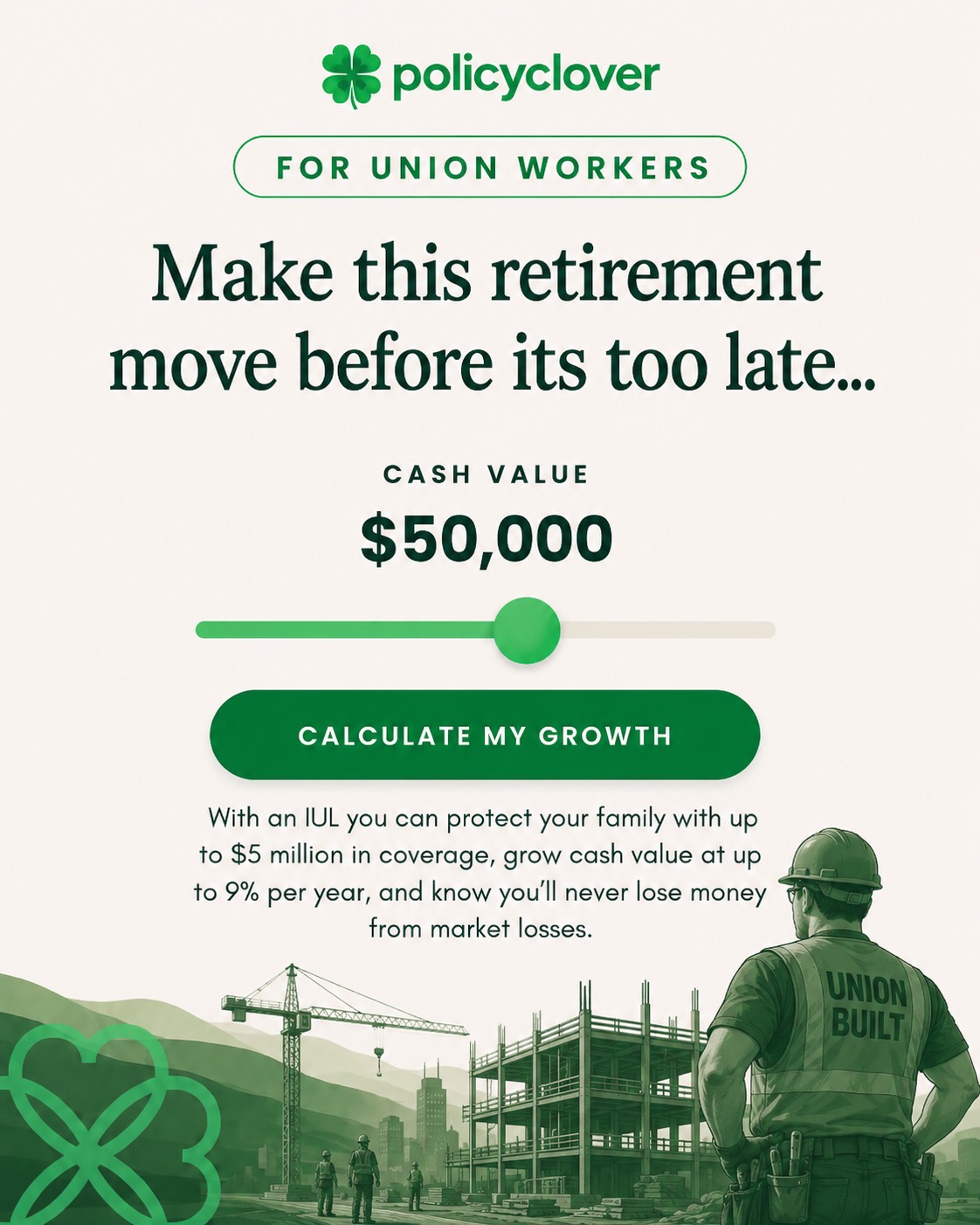PolicyClover Facebook ad