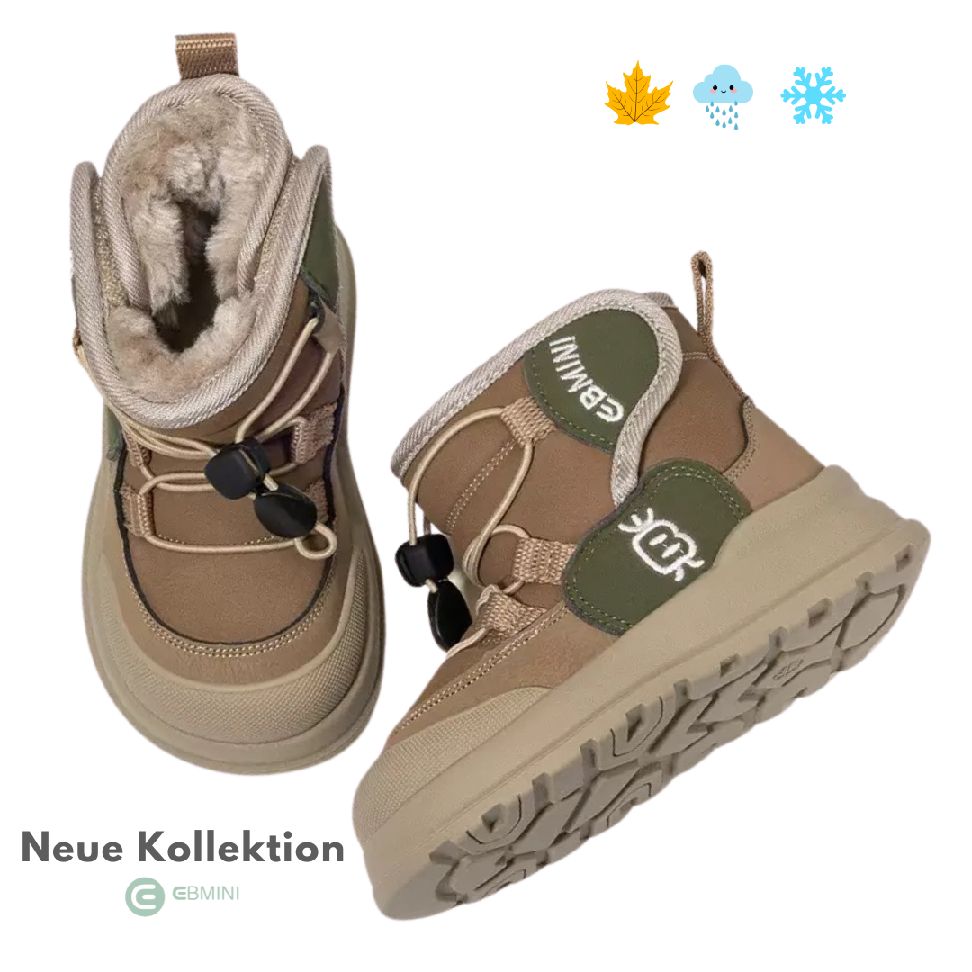 Ebmini - Kids Facebook ad: EBMINI Barfußchuhe, die Kindern Freiheit schenken.
