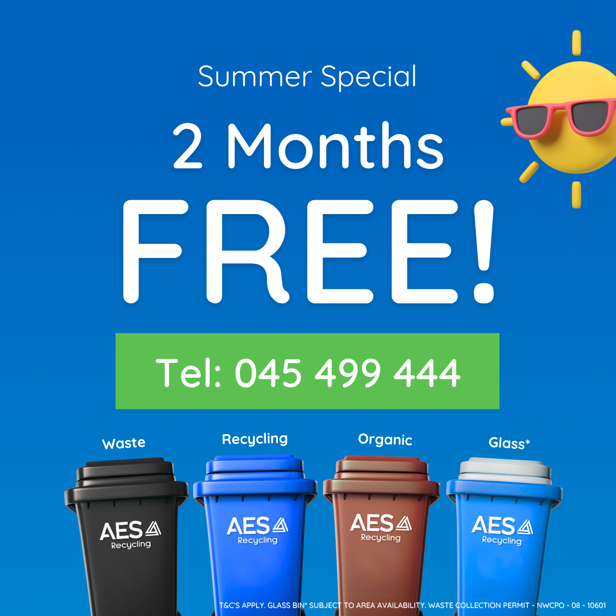 AES Recycling Facebook ad: Get 2 Months FREE!
