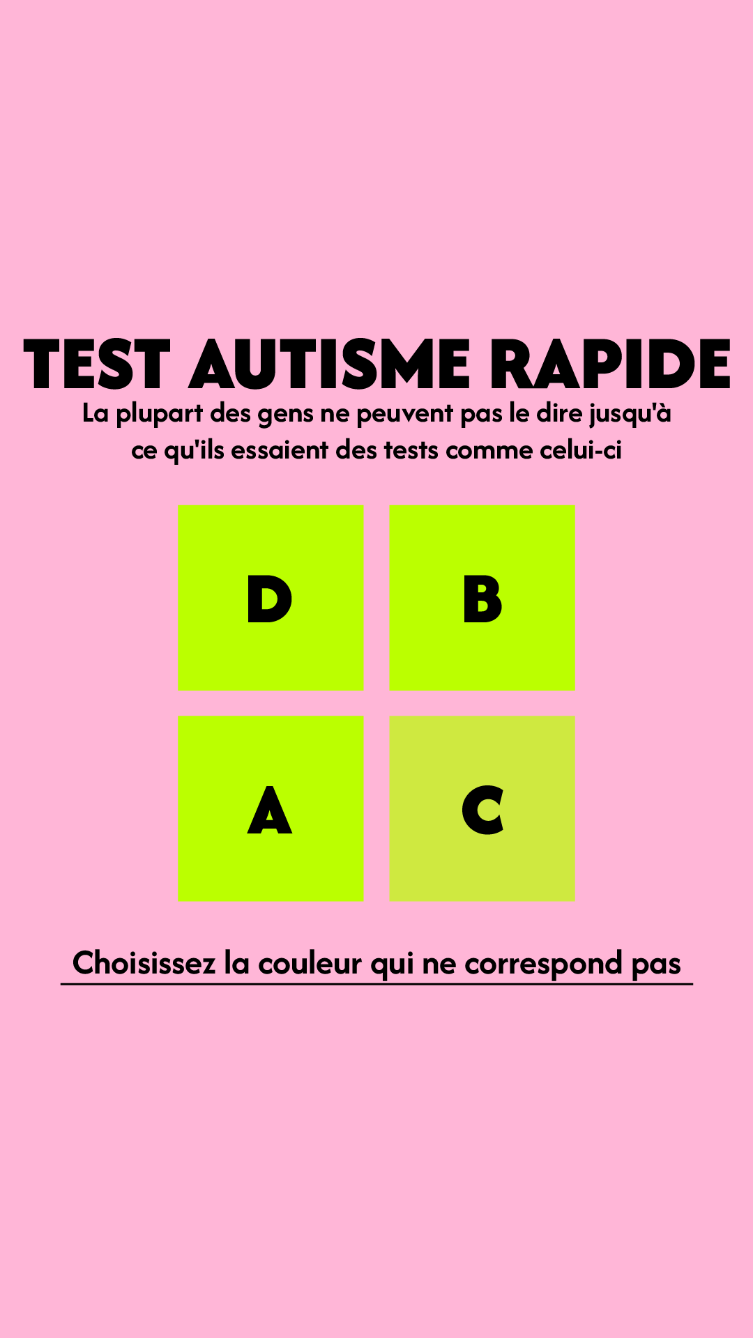 International IQ test Facebook ad