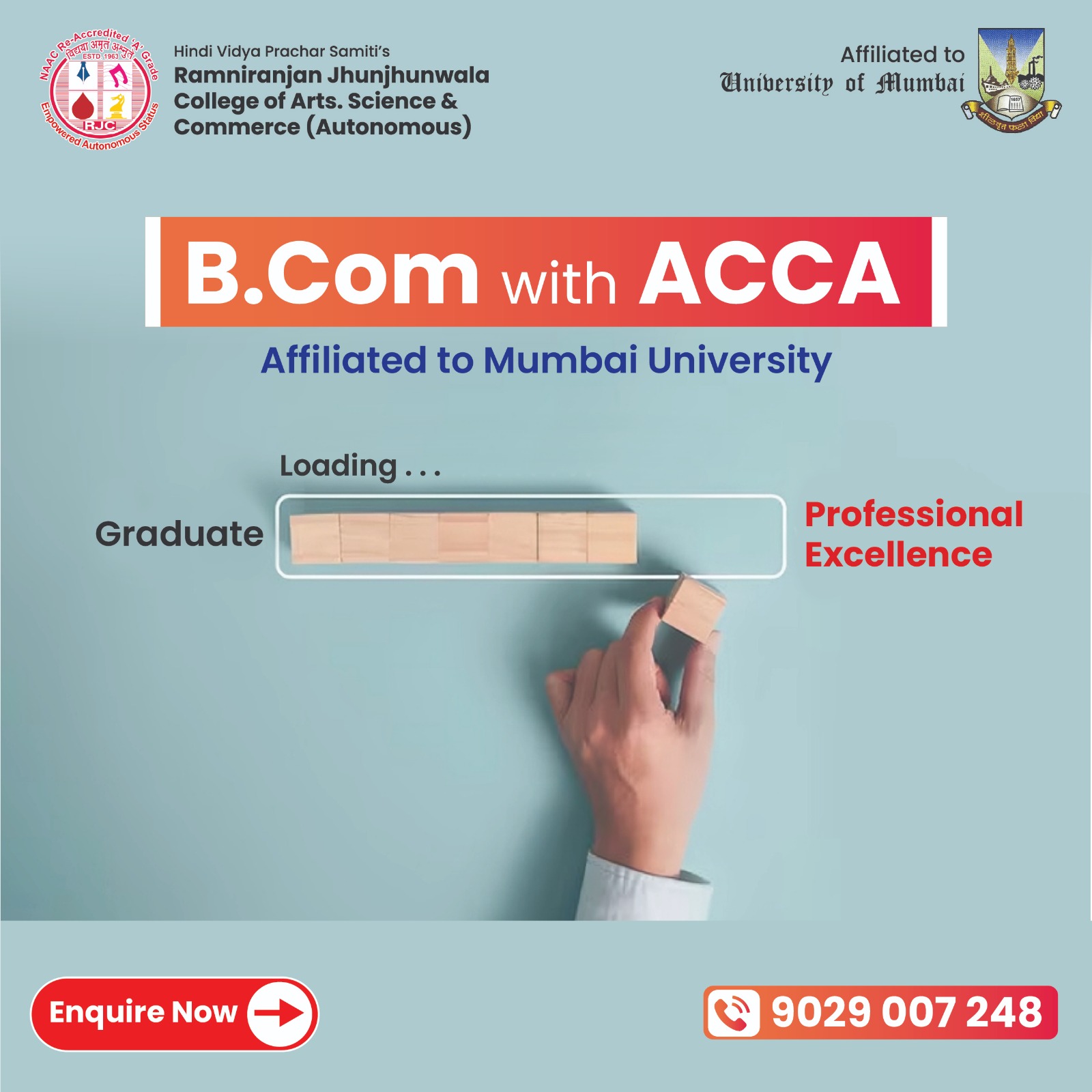 Ramniranjan Jhunjhunwala College Facebook ad: Your Global Accounting Career Starts Here