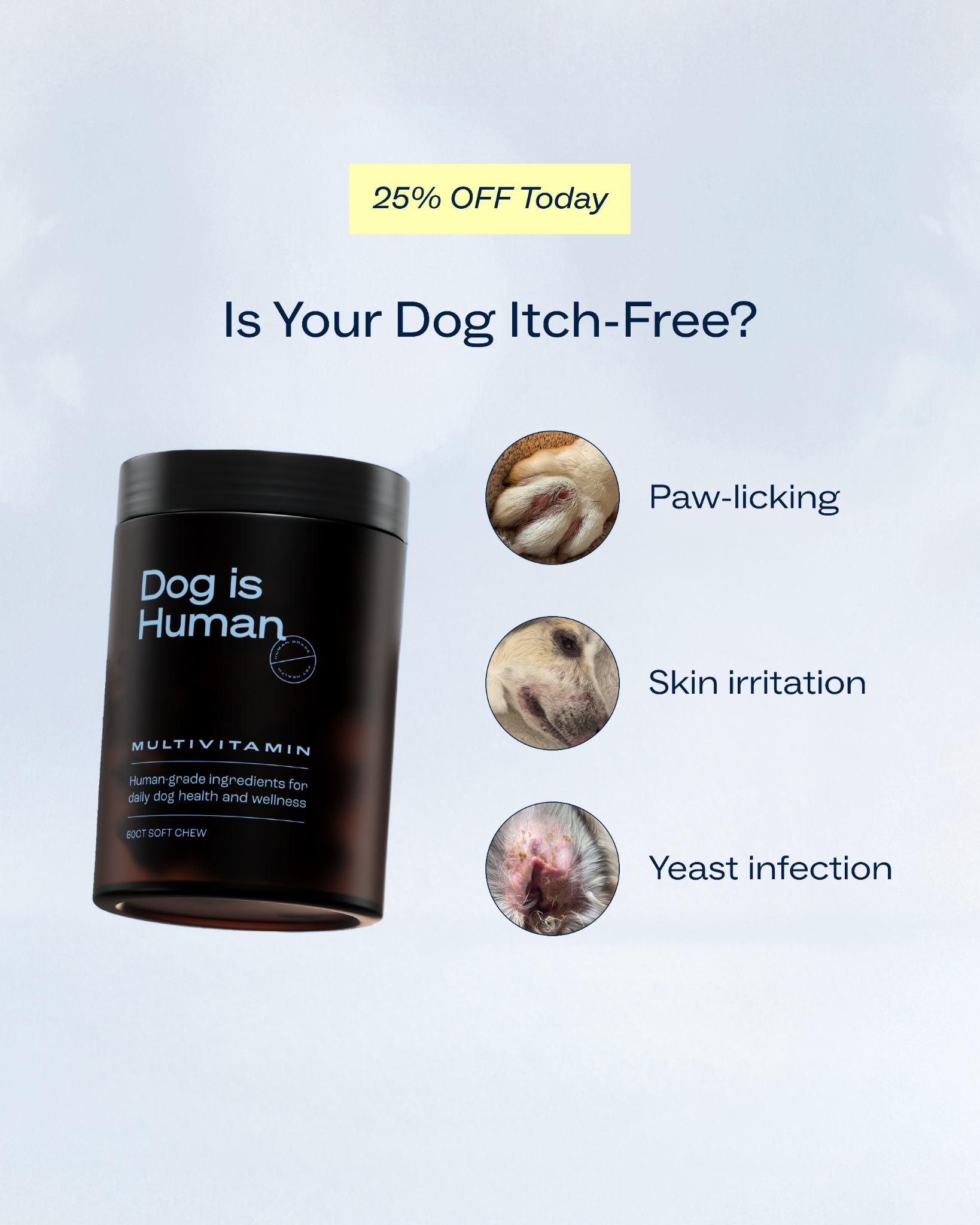 Dog is Human Facebook ad