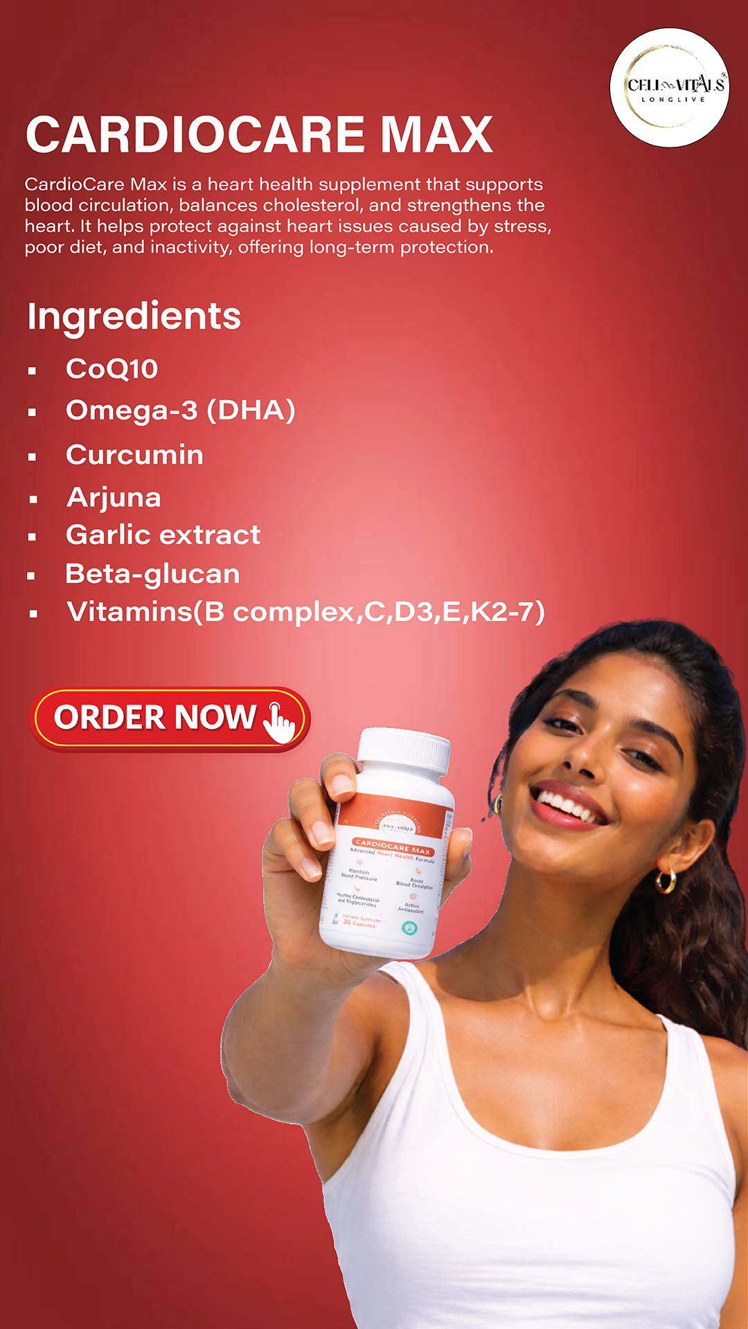 Cell Vitals Nutrition Facebook ad from Jul 23, 2026