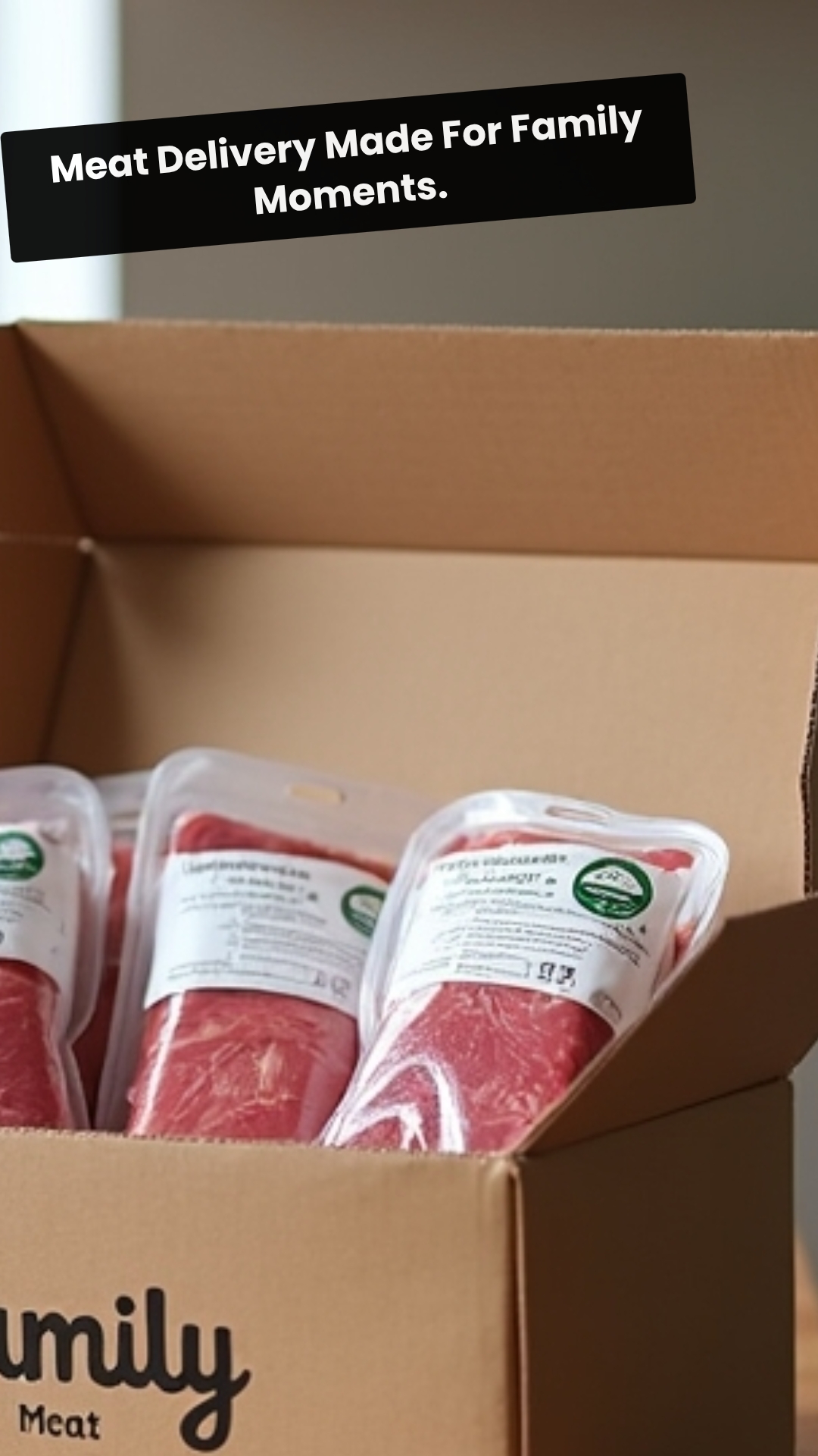 ExploreAnswers Reachify Facebook ad: Family Meat Delivery Box Variety To Explore