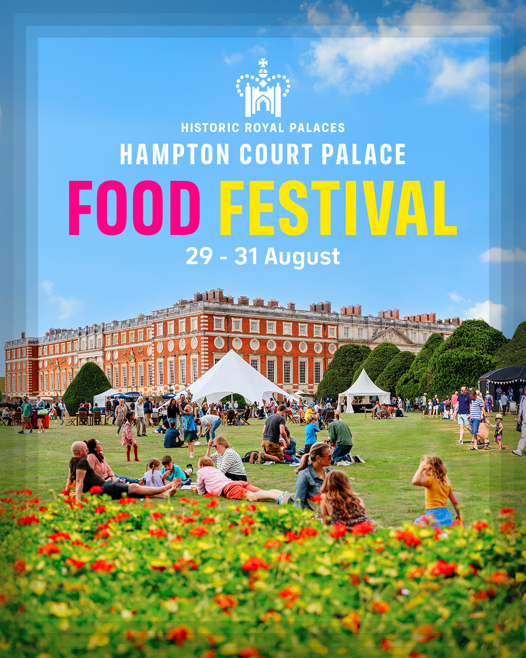 Hampton Court Palace Facebook ad from Aug 5, 2026