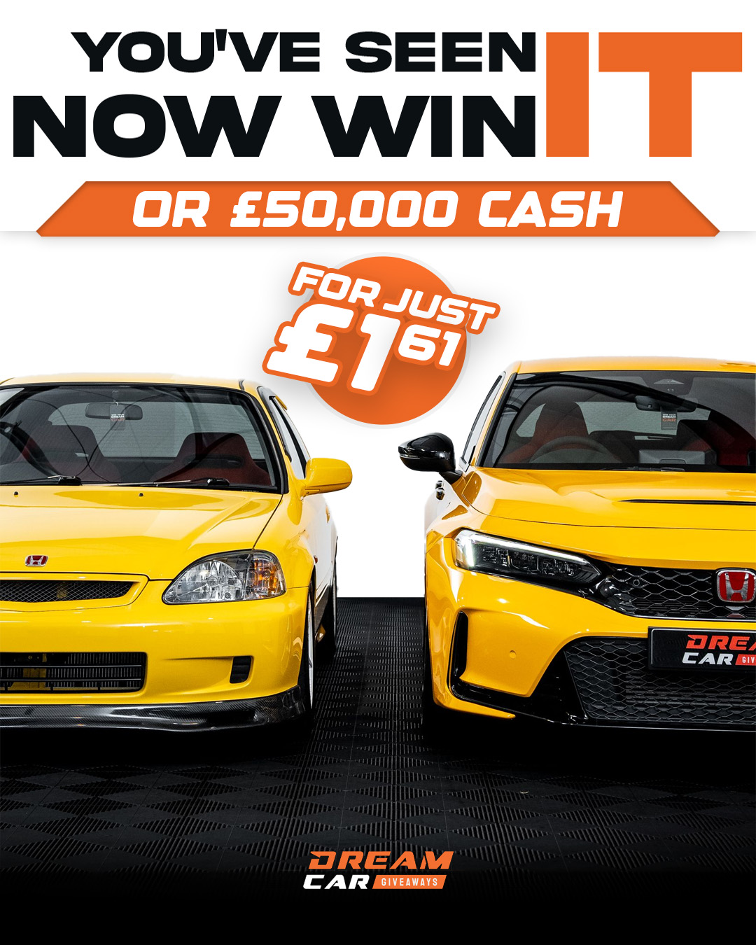 Dream Car Giveaways Facebook ad