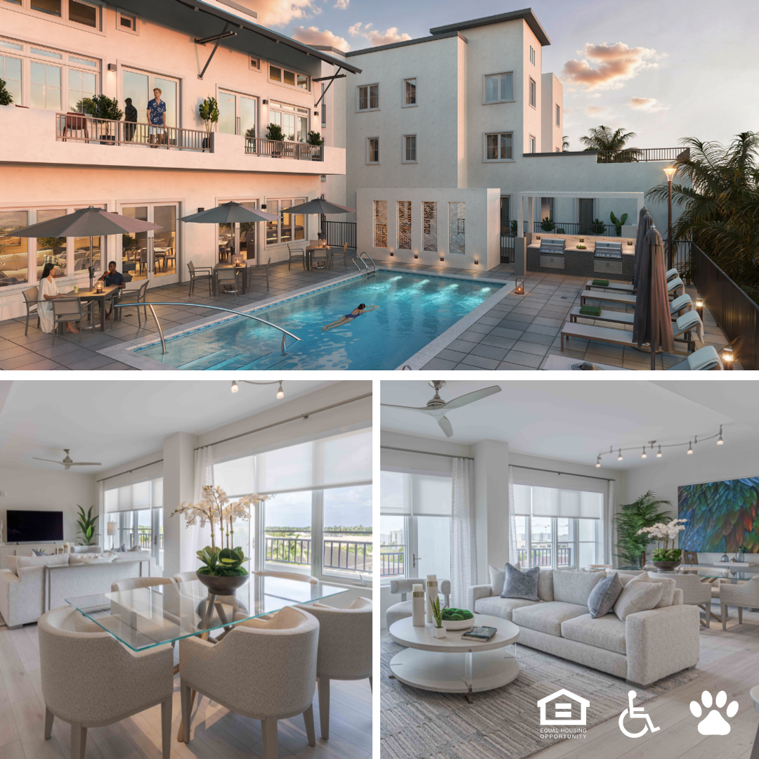 Liora Delray Beach Facebook ad: Spacious 2, 3, & 4 Bedroom Apartments