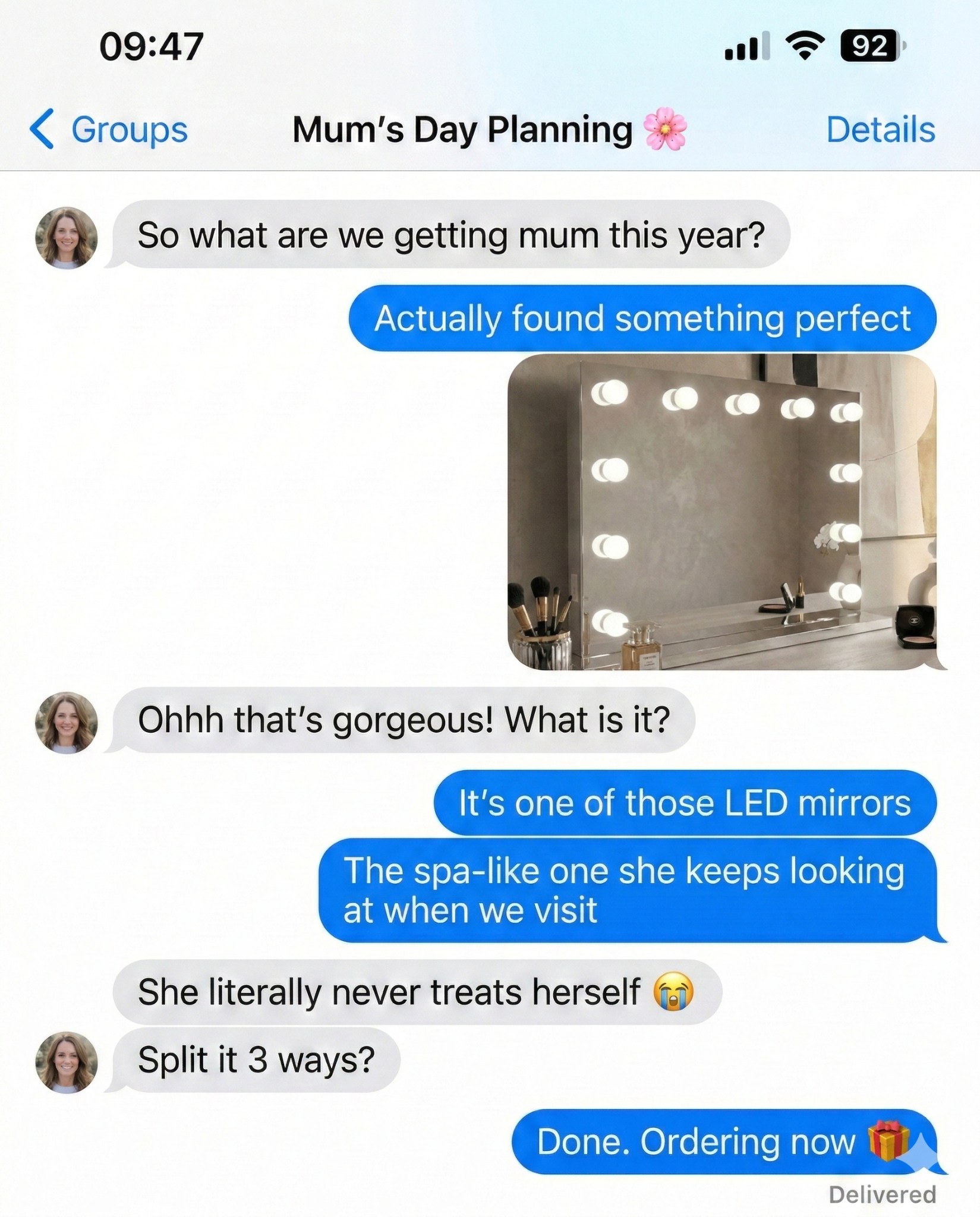 Hollywood Mirrors Facebook ad
