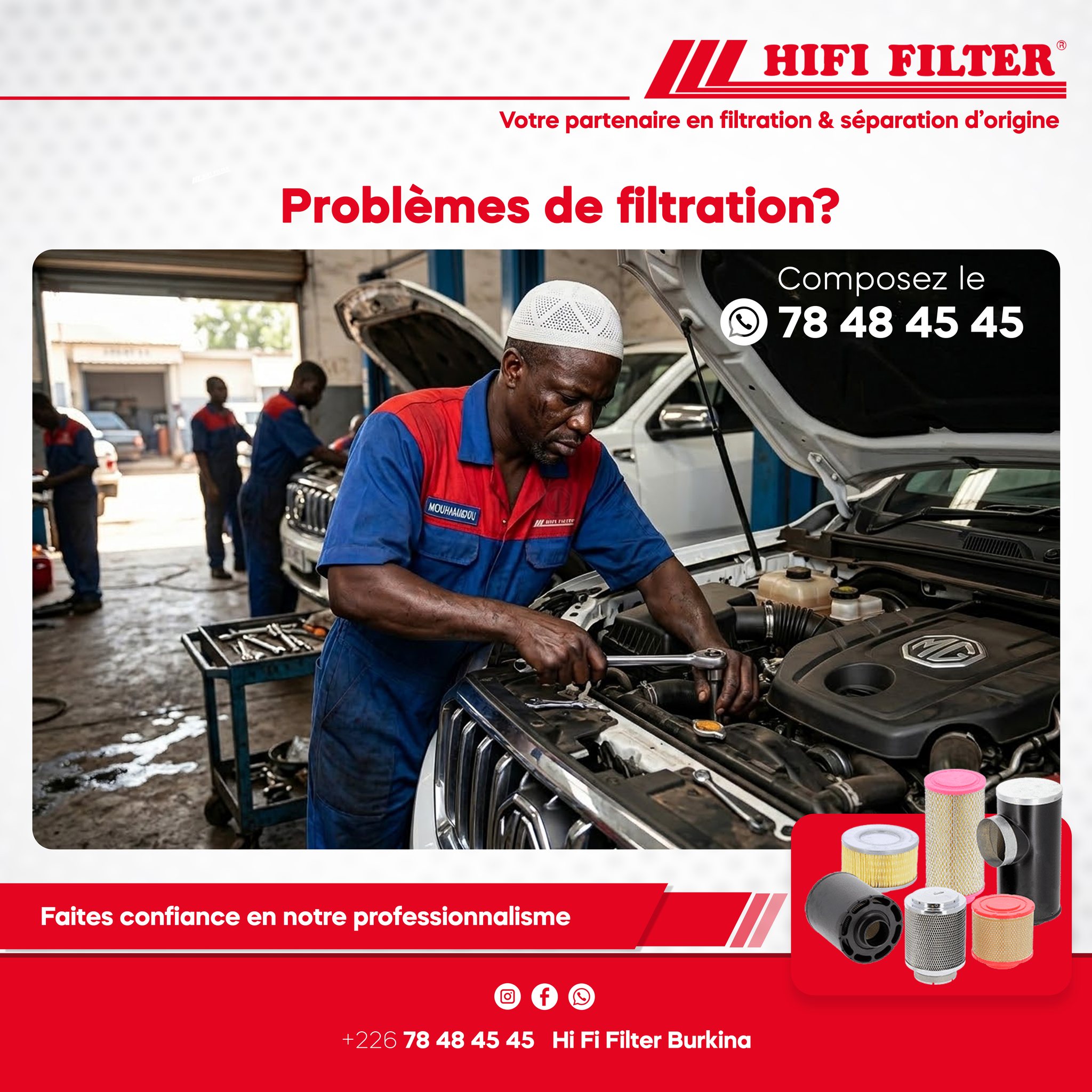 HIFI Filter Burkina Facebook ad: ๐๐๐ฌ ๐ฉ๐ซ๐จ๐๐ฅ๐ฬ๐ฆ๐๐ฌ ๐๐ ๐๐ข๐ฅ๐ญ๐ซ๐๐ญ๐ข๐จ๐ง?
