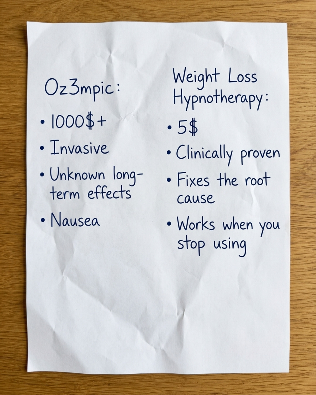 Hypnozio: power of hypnotherapy Facebook ad