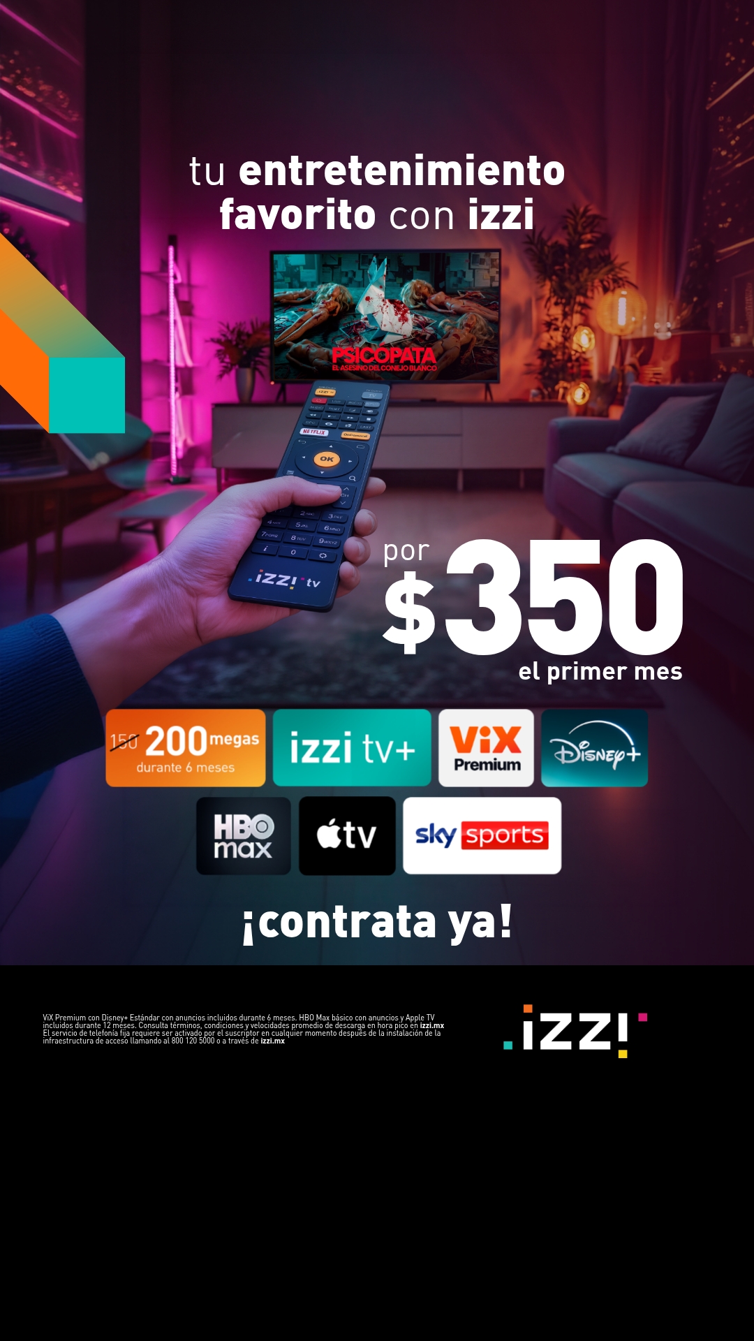 izzi telecom Facebook ad