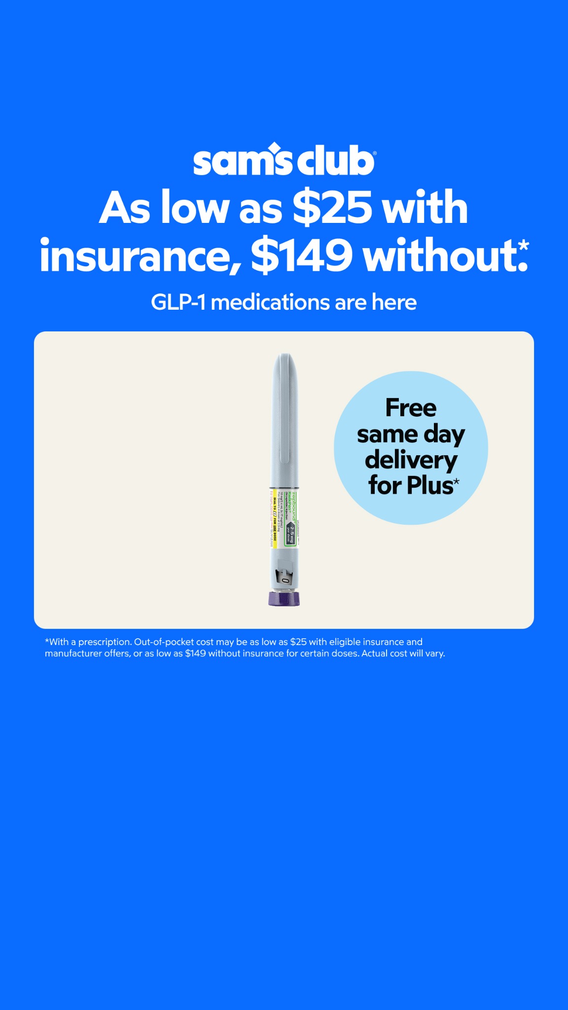 Sam's Club Facebook ad