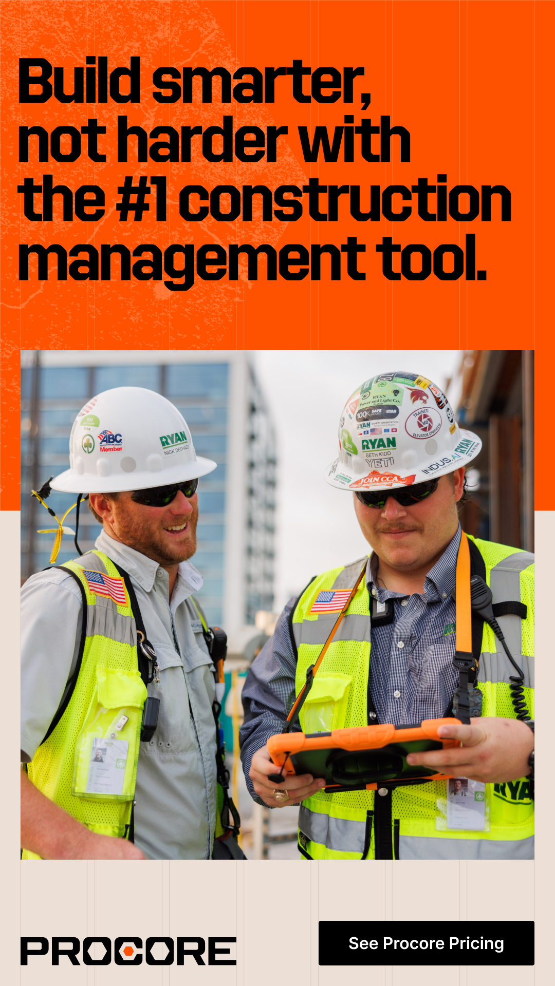 Procore Technologies Facebook ad