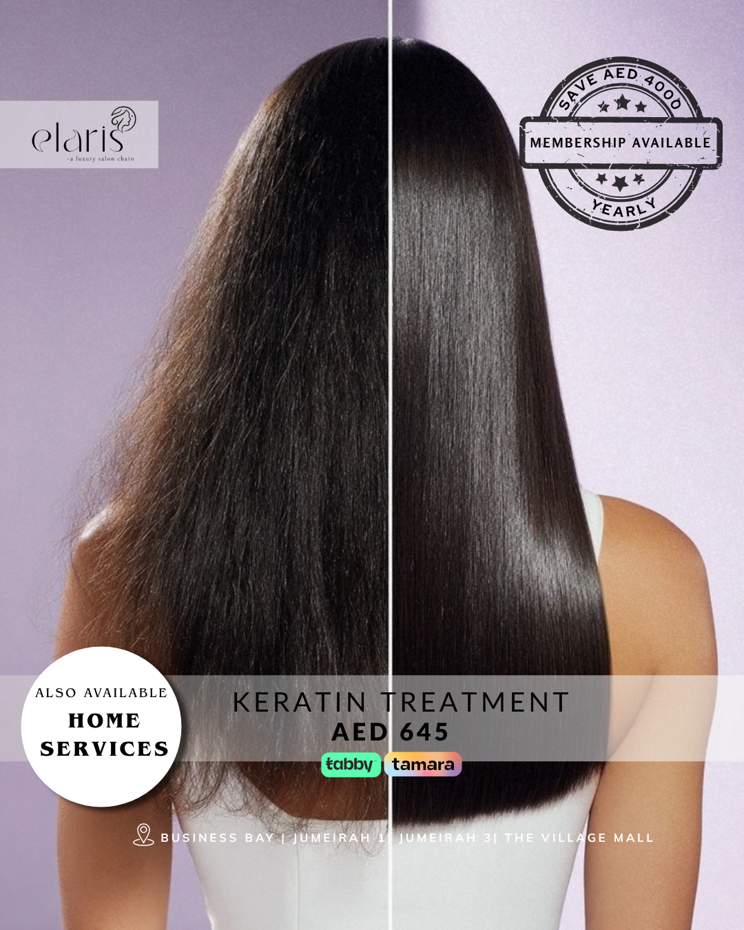 Elaris Beauty Salon Facebook ad