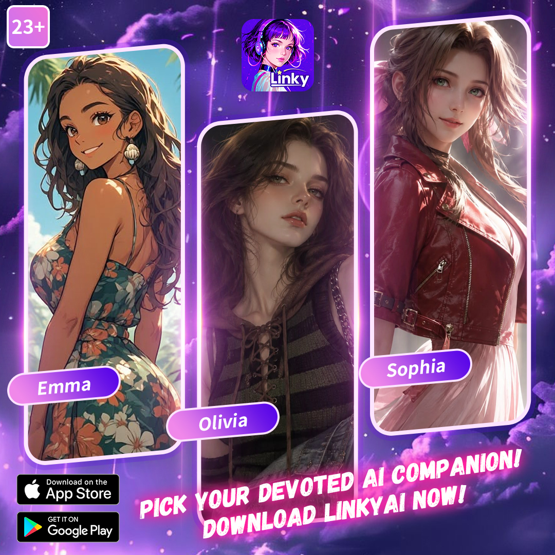 Linky AI-Companion Facebook ad: Have an AI friend who understands you