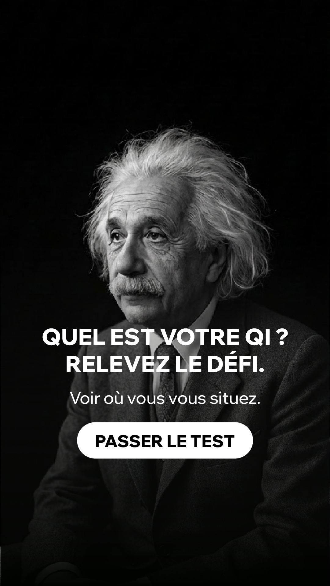 International IQ test Facebook ad