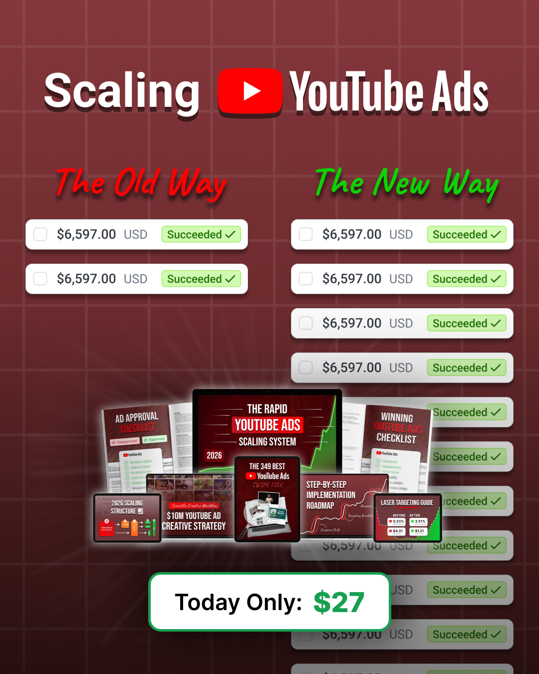 Konrad Schure Facebook ad: (Just $27) 2026 Rapid YouTube Ads Scaling System