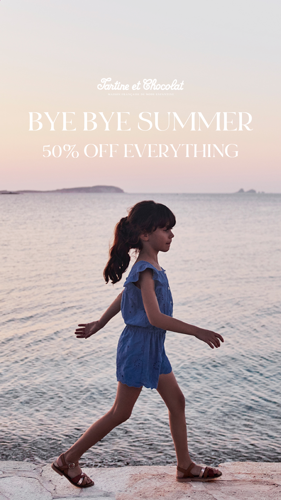 Tartine et Chocolat Facebook ad: BYE BYE SUMMER