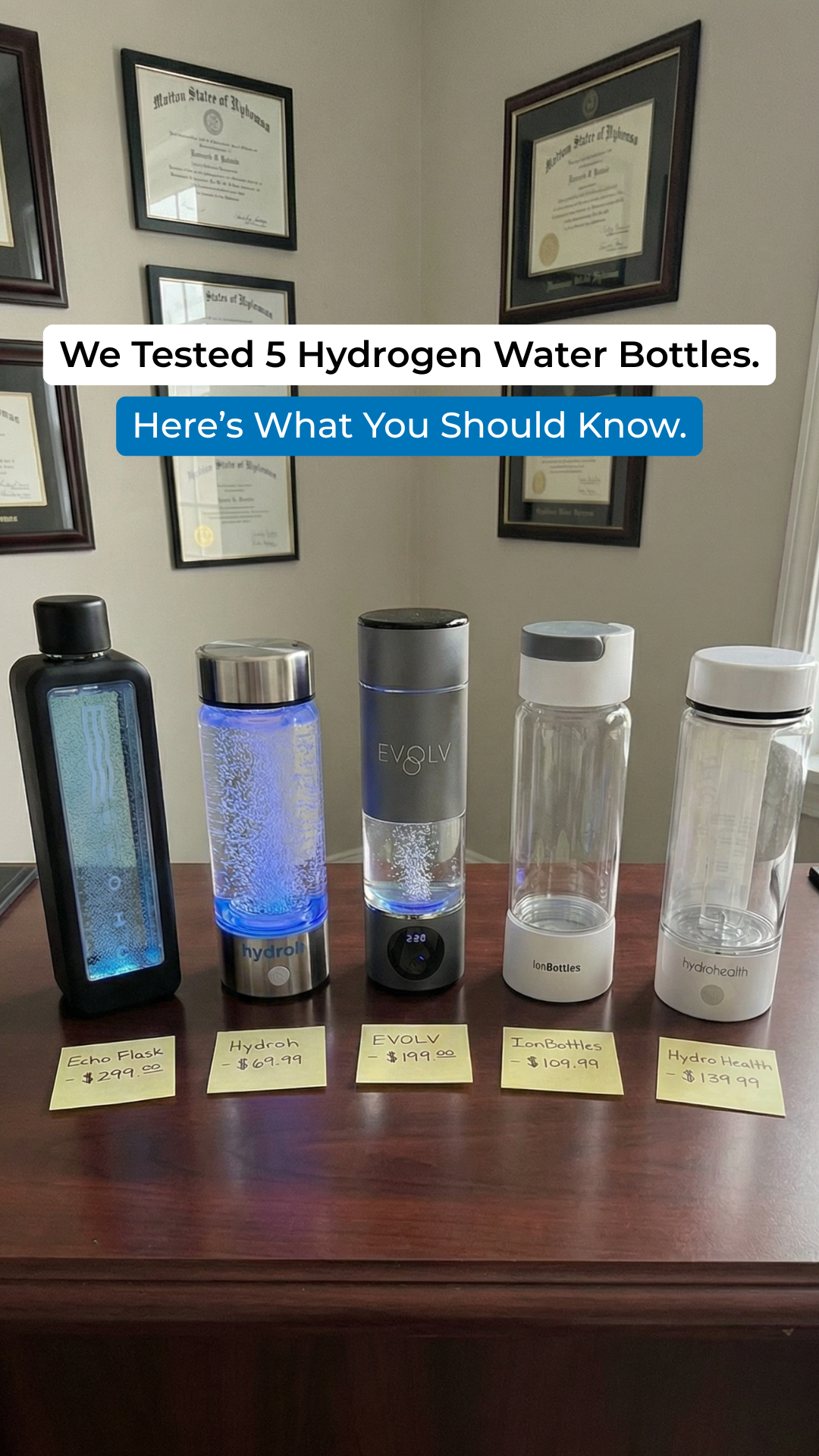 The Hydrogen Water Magazine Facebook ad
