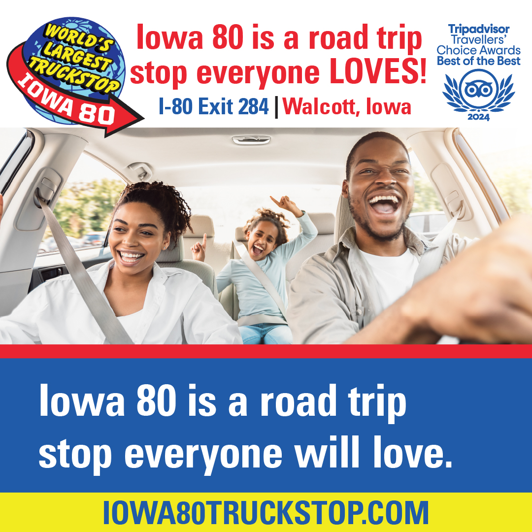 Iowa 80 - The World's Largest Truckstop Facebook ad: Everyone L VES Iowa 80!