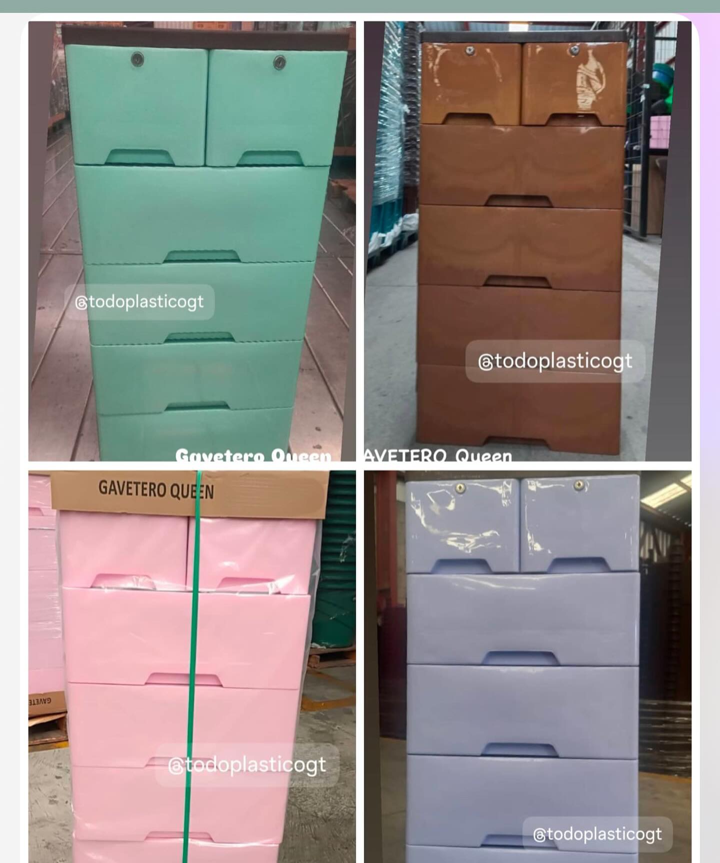 Todo plastico gt Facebook ad: Nuevo gavetero Queen con llave Q350
