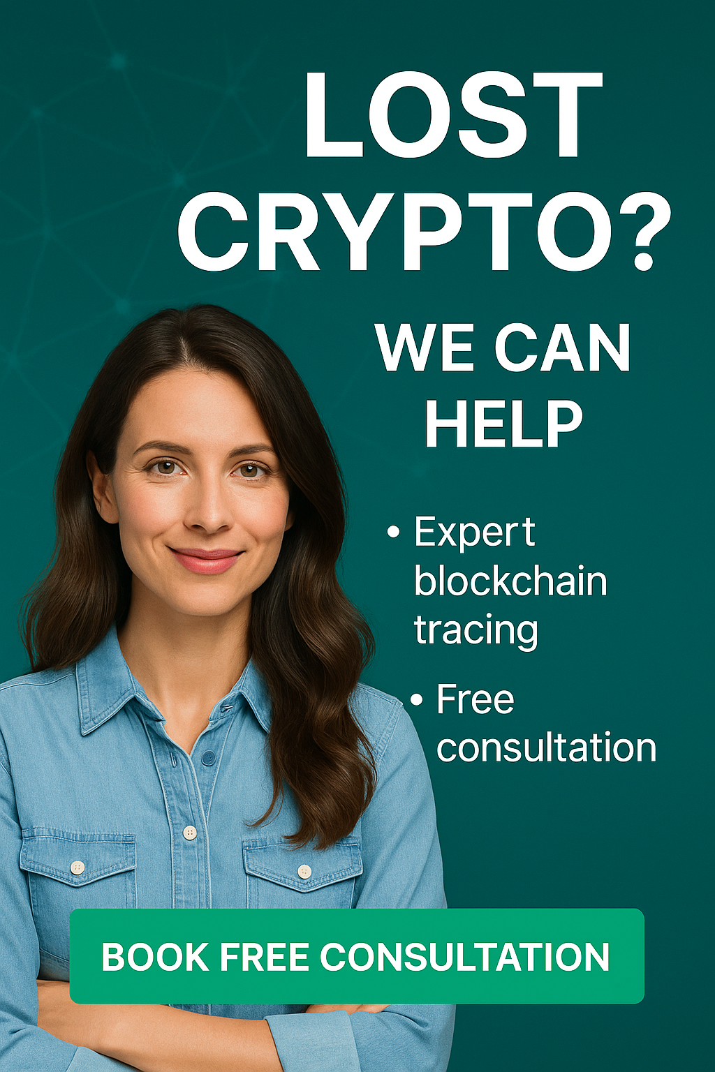 Wise Advocacy Facebook ad: Lost Crypto to a Scam? We Can Help.