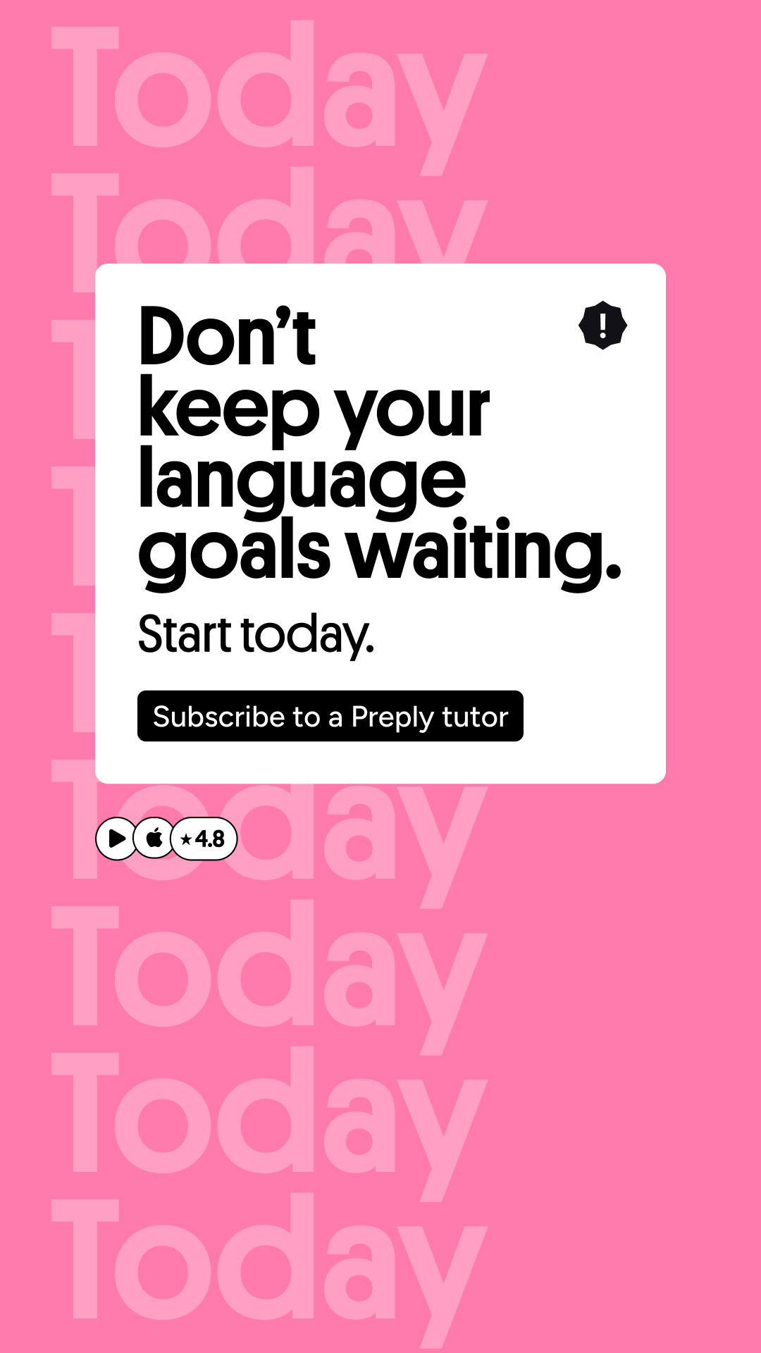 Preply Facebook ad