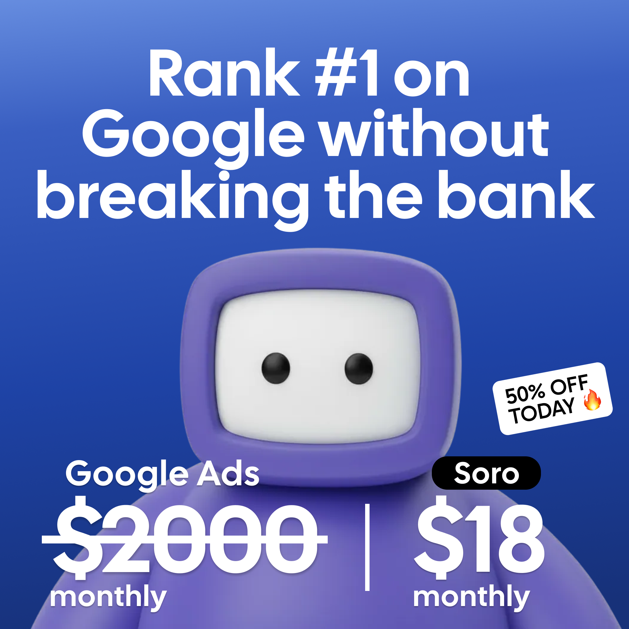 Soro SEO Facebook ad