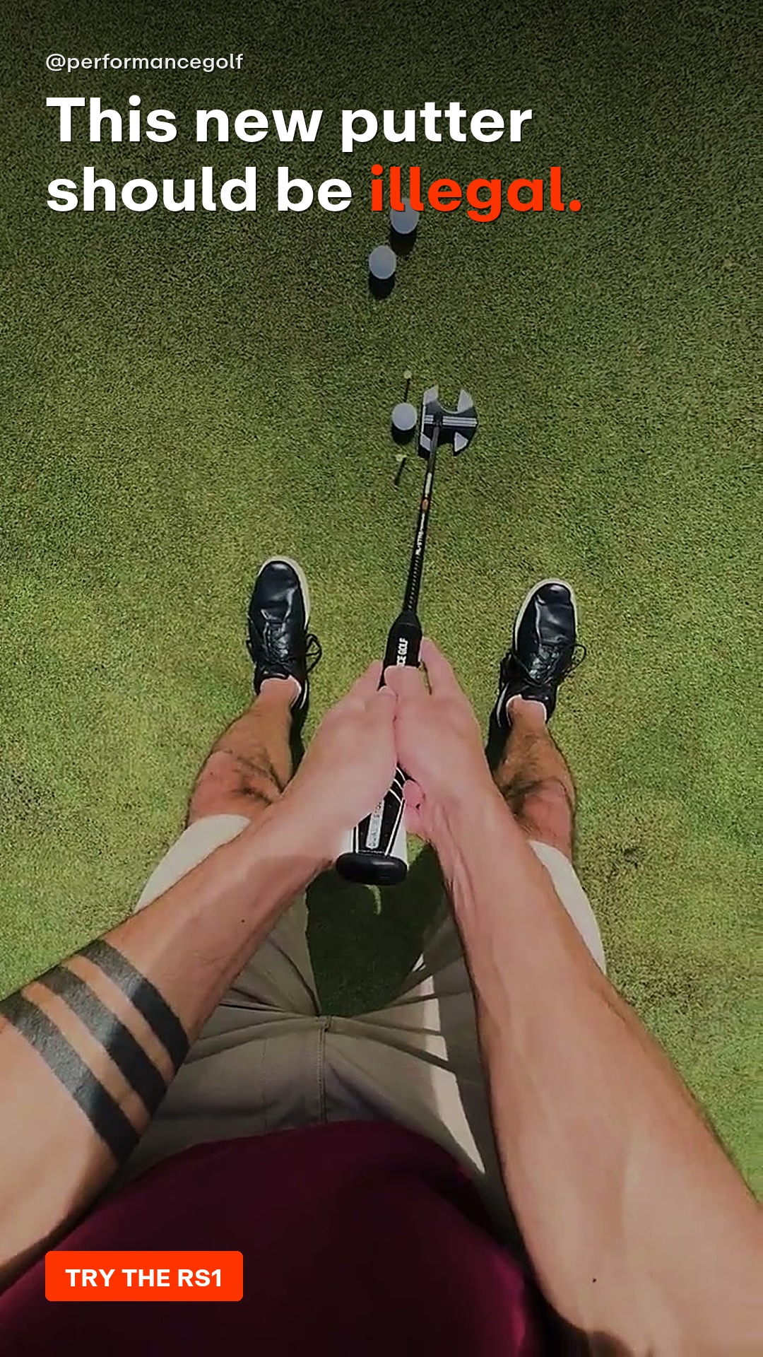 Performance Golf Facebook ad
