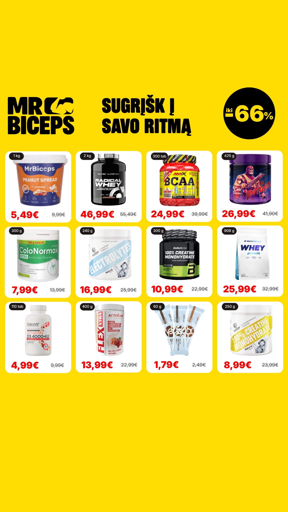 MrBiceps - Maisto Papildai Facebook ad