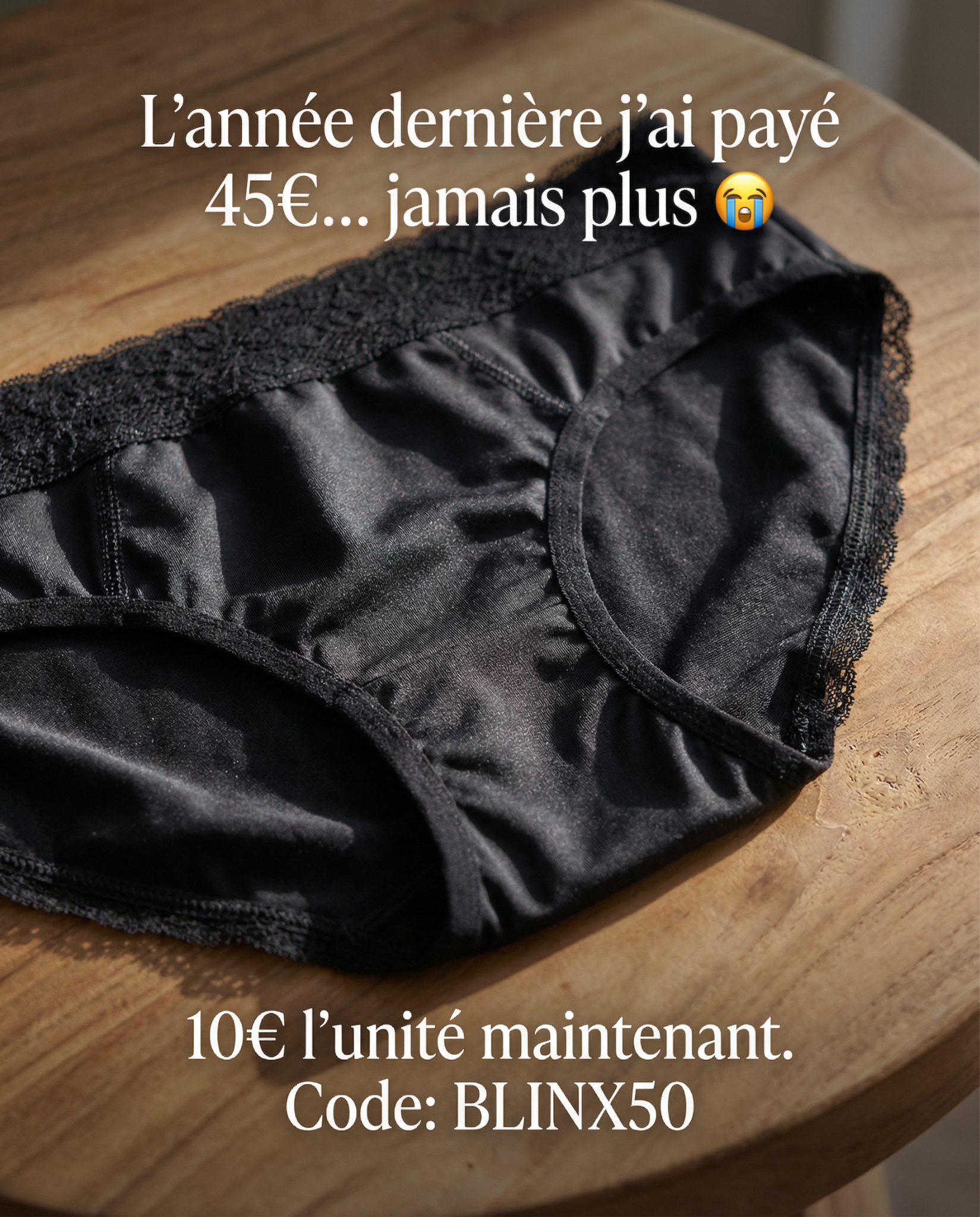 Blinx Facebook ad: La culotte qui change TOUT!