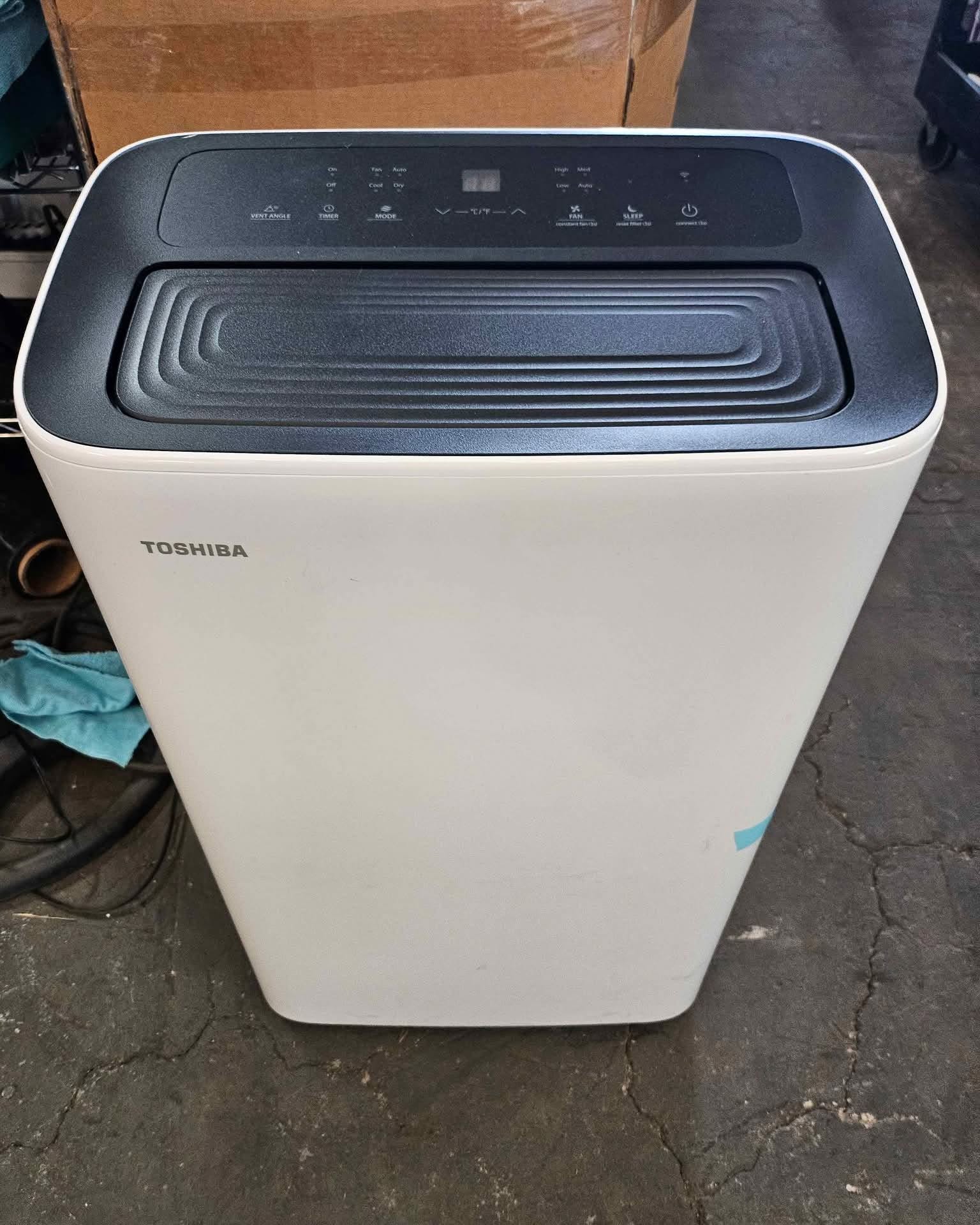 Appliance Xchange Facebook ad: New Open Box! Toshiba Portable Air Conditioner 250sq ft…