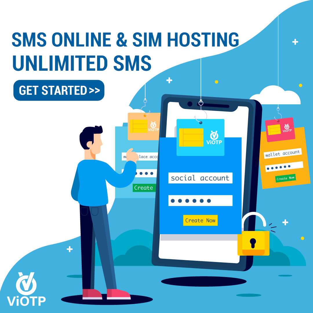 Viotp - Rent Sim Facebook ad: Viotp - Cho Thuê Sim Code OTP SMS