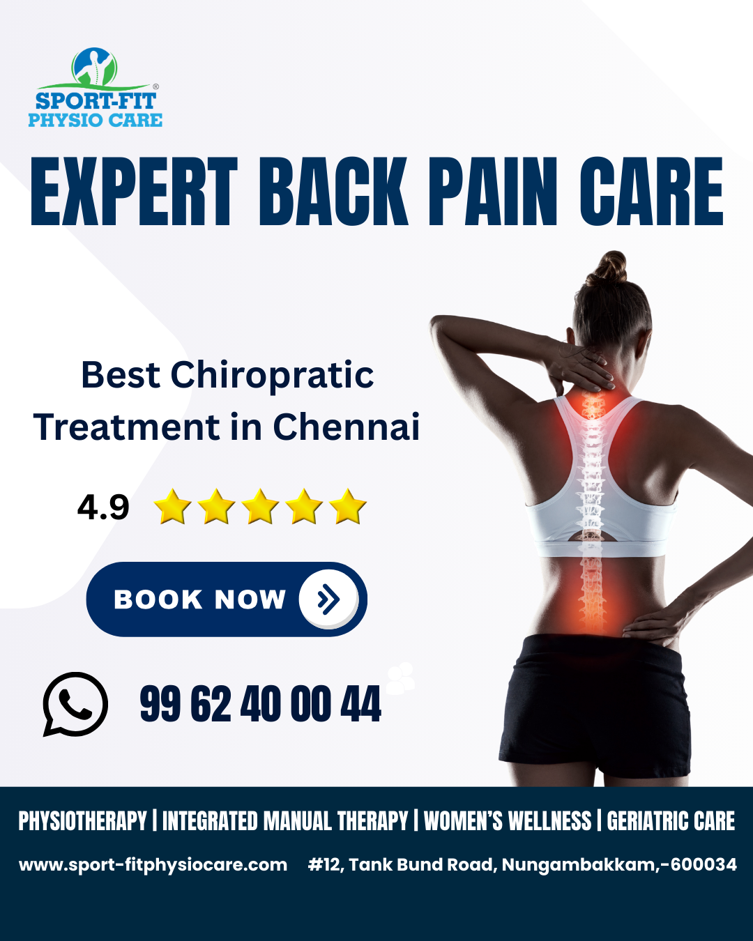 sportfitphysiocare Facebook ad: Sport-Fit | Chiropractic & Physiotherapy Clinic in Chennai