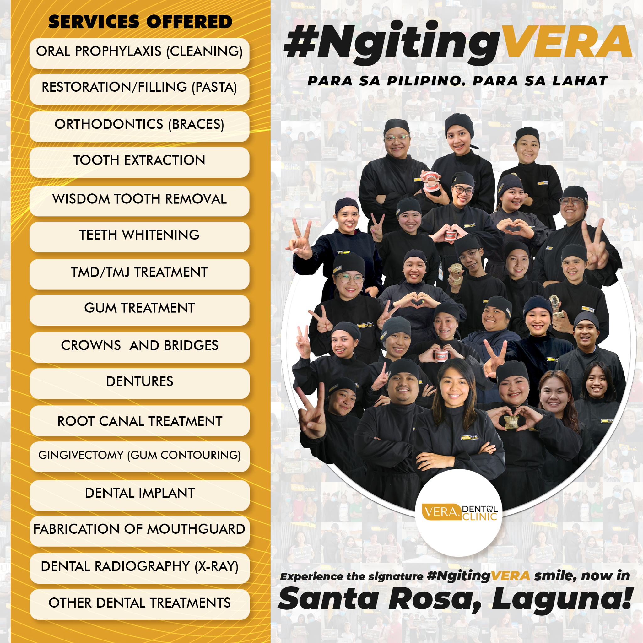 VERA. Dental Clinic - Santa Rosa Facebook ad: #NgitingVERA Begins Here