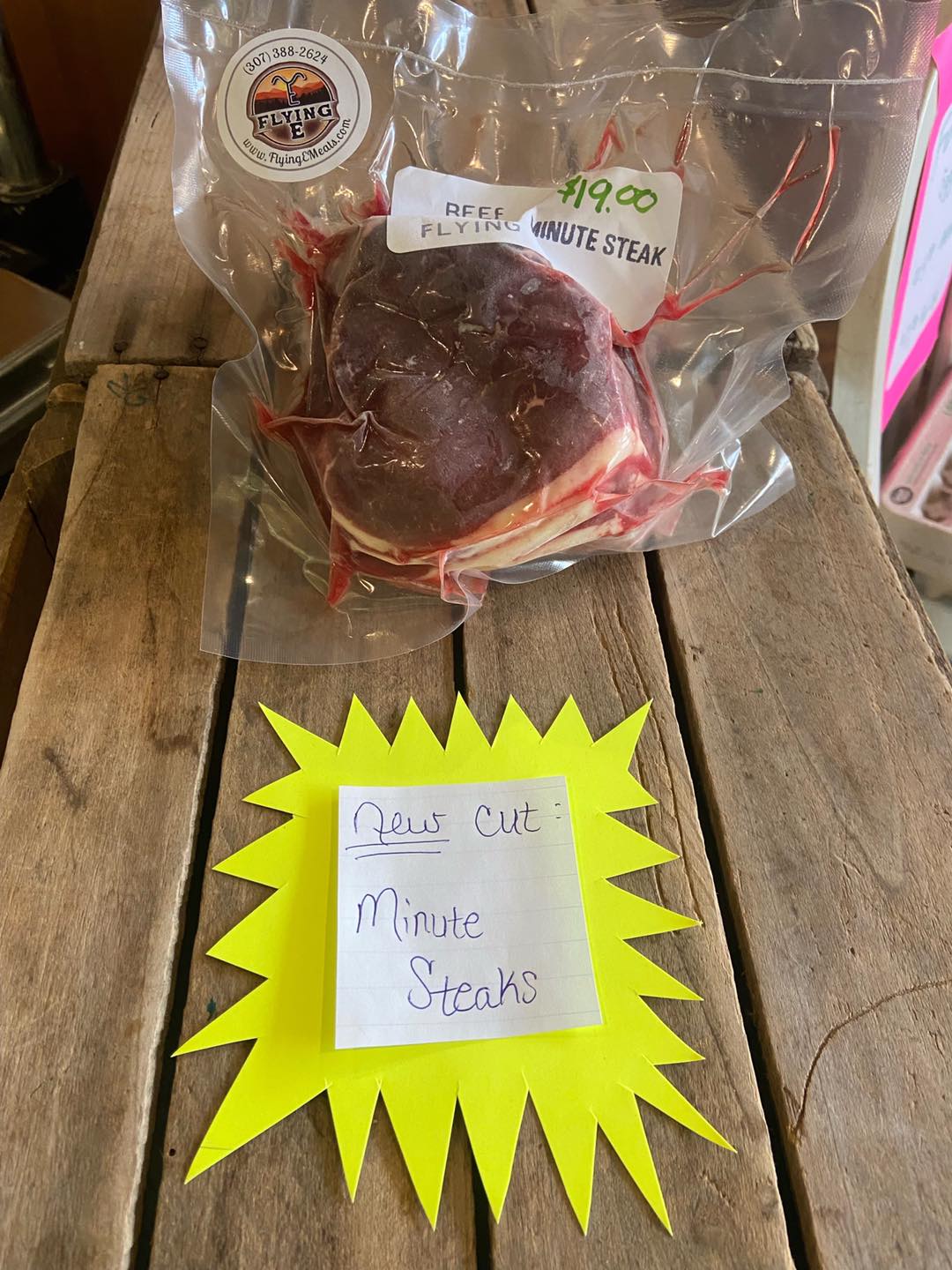Flying E, Meats Facebook ad: One Stop = Dinner Solved + Perfect Gift…