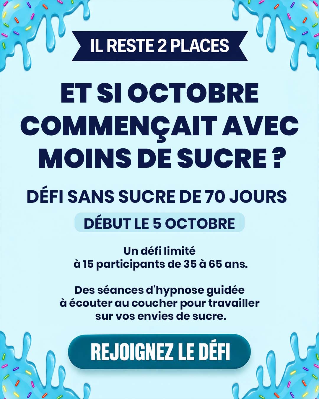 Hypnozio: power of hypnotherapy Facebook ad: Surmontez vos problèmes de poids