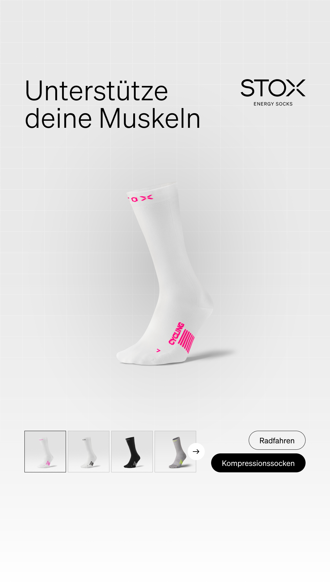 STOX Energy Socks Facebook ad
