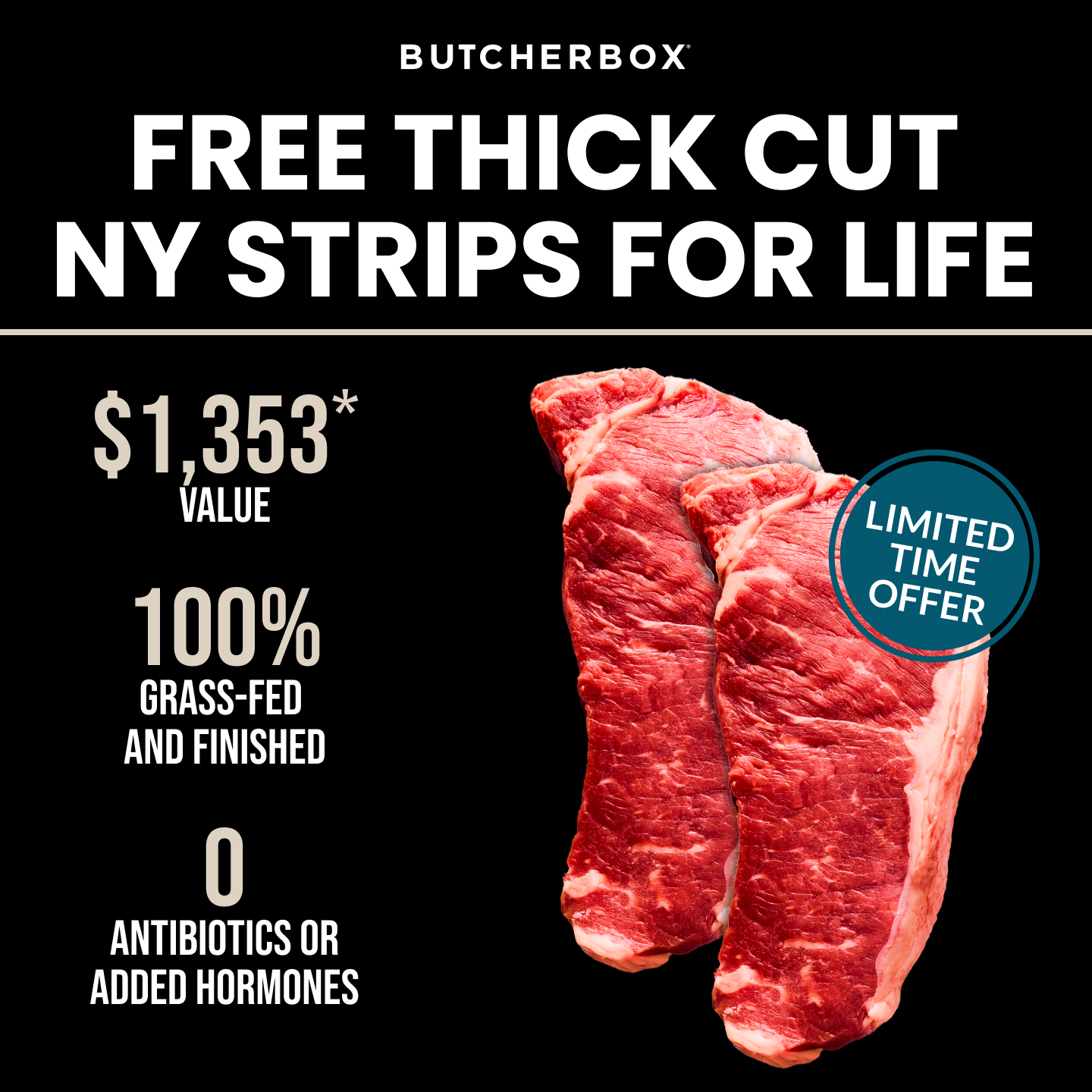 ButcherBox Facebook ad