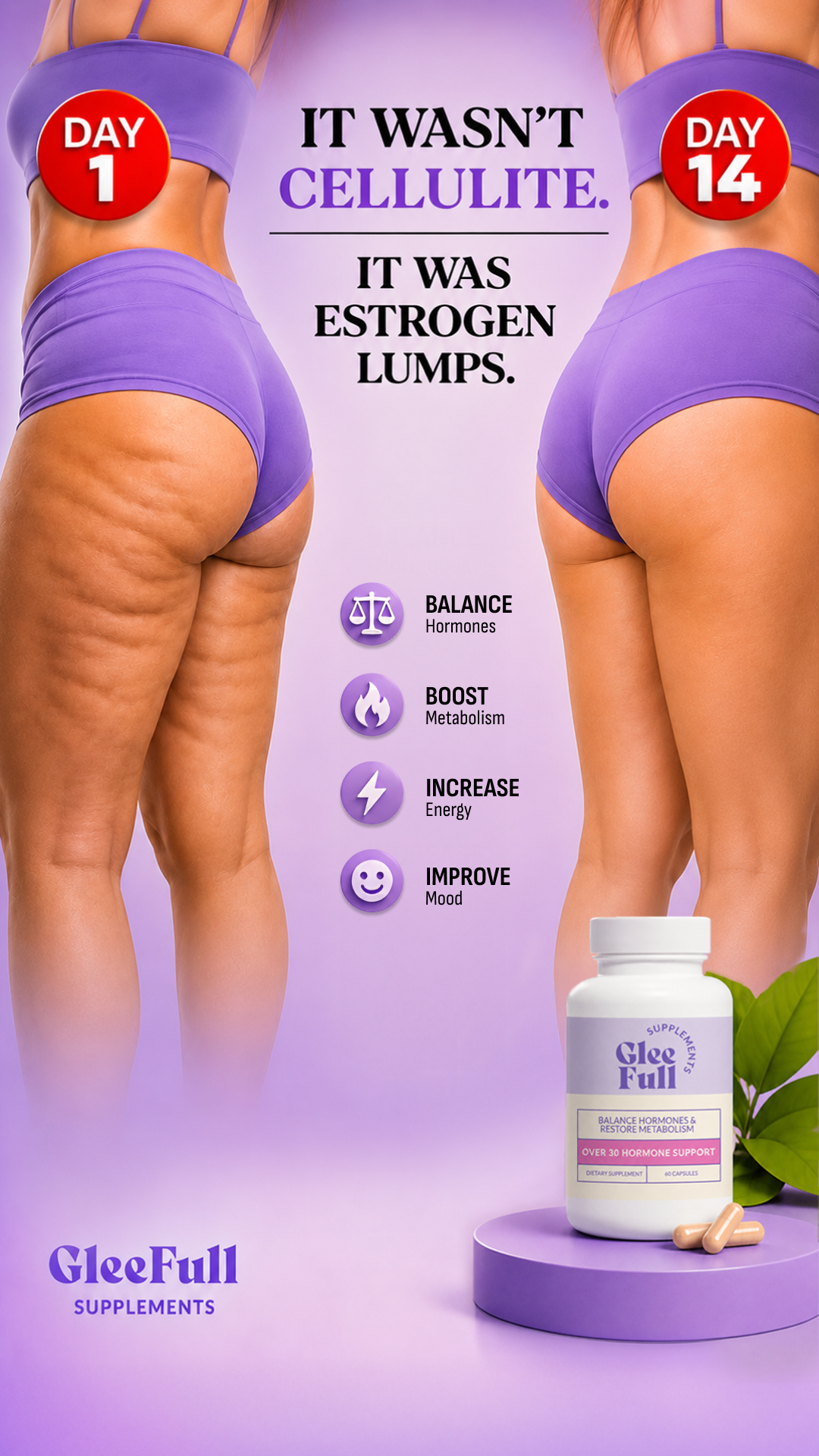 GleeFull Facebook ad