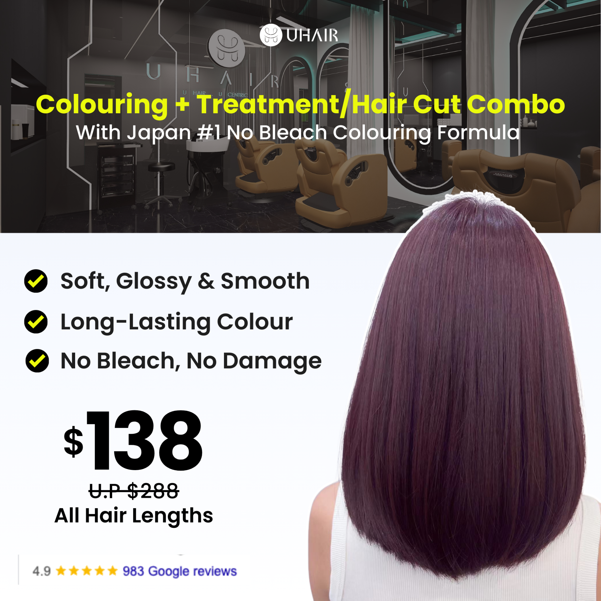 U Hair SG Facebook ad