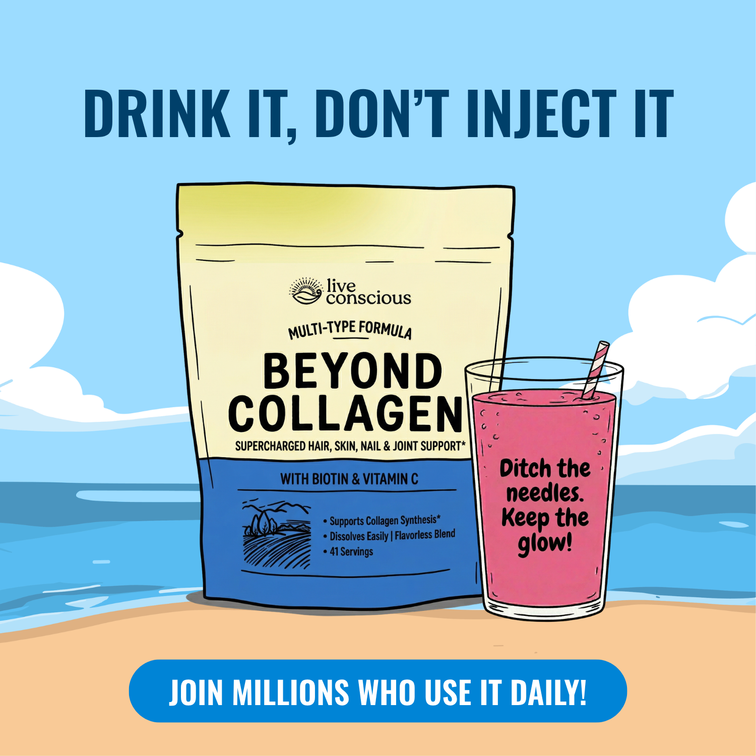 Live Conscious Facebook ad